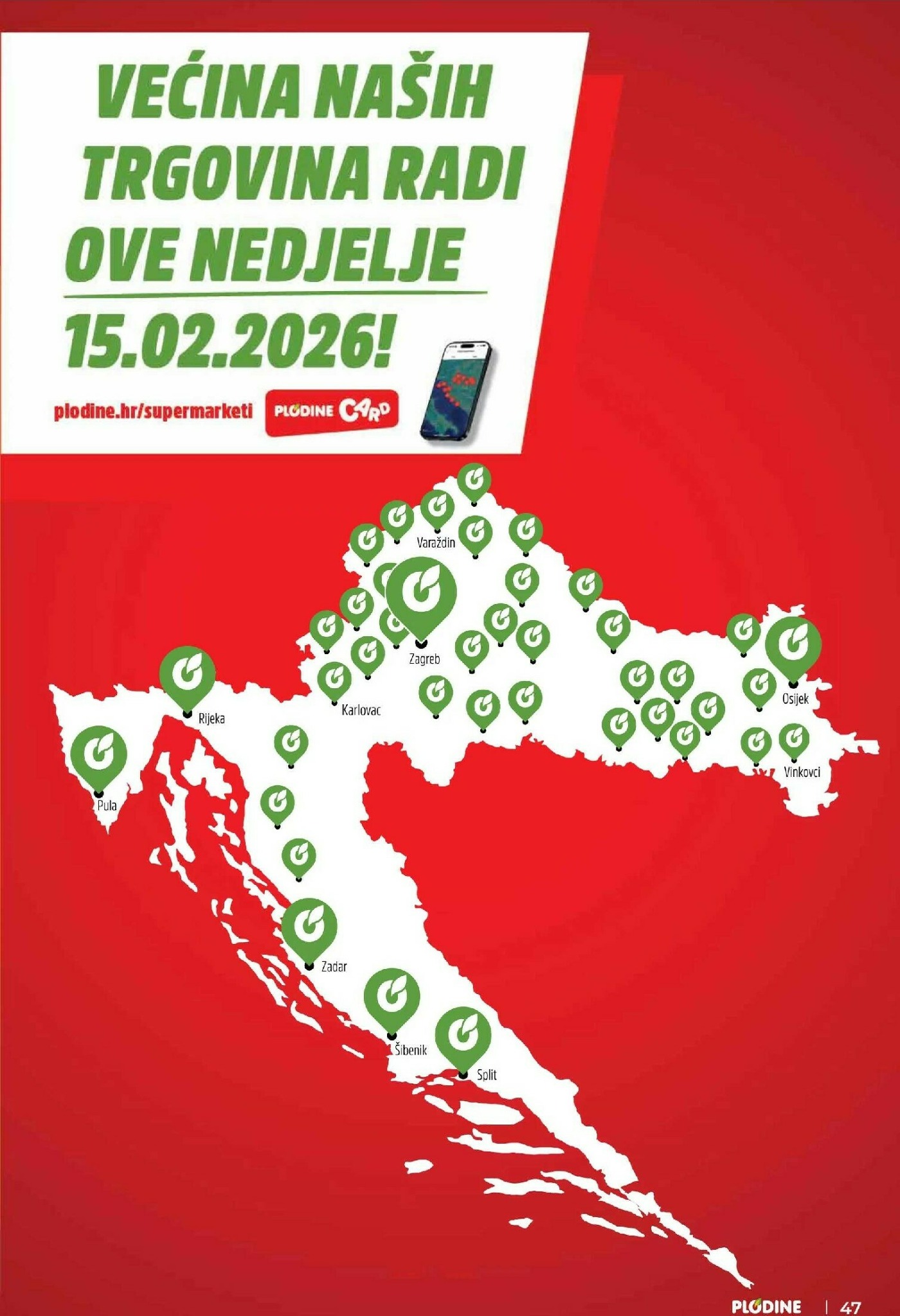 plodine - Prelistajte katalog Plodine, vrijedi od 11.02.2026 do 17.02.2026 - page: 47