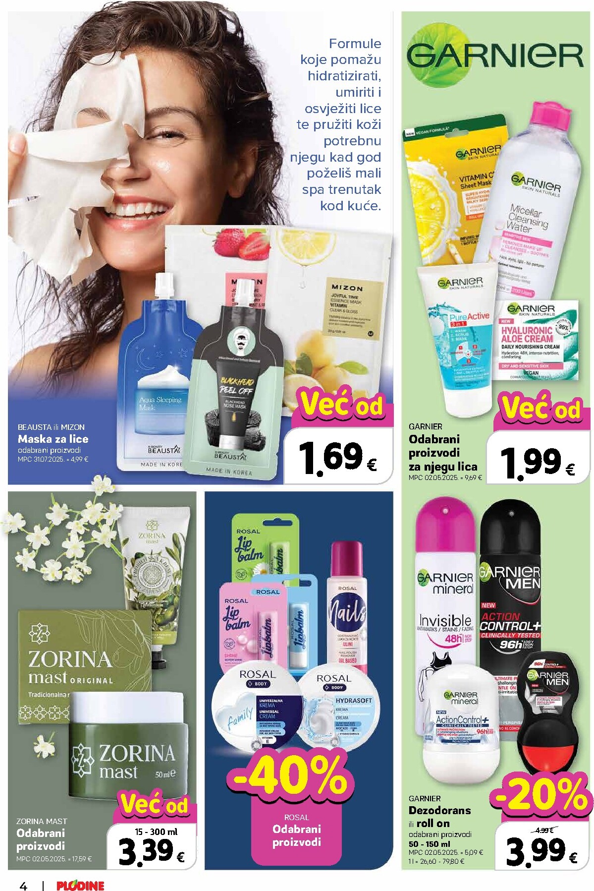 plodine - Prelistajte katalog Plodine - Vrijeme je za vrhunsku njegu, vrijedi od 25.02.2026 do 17.03.2026 - page: 4