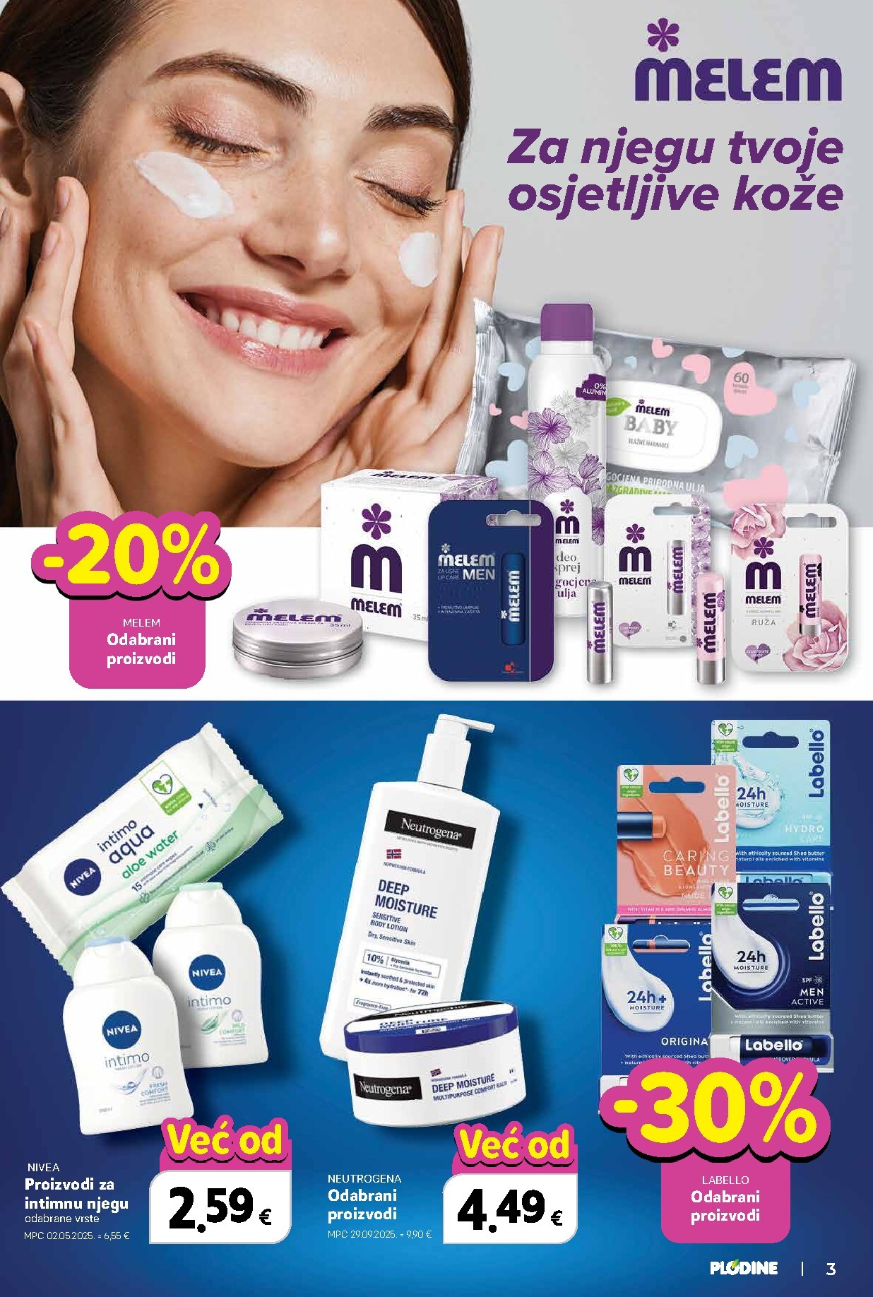 plodine - Prelistajte katalog Plodine - Vrijeme je za vrhunsku njegu, vrijedi od 25.02.2026 do 17.03.2026 - page: 3
