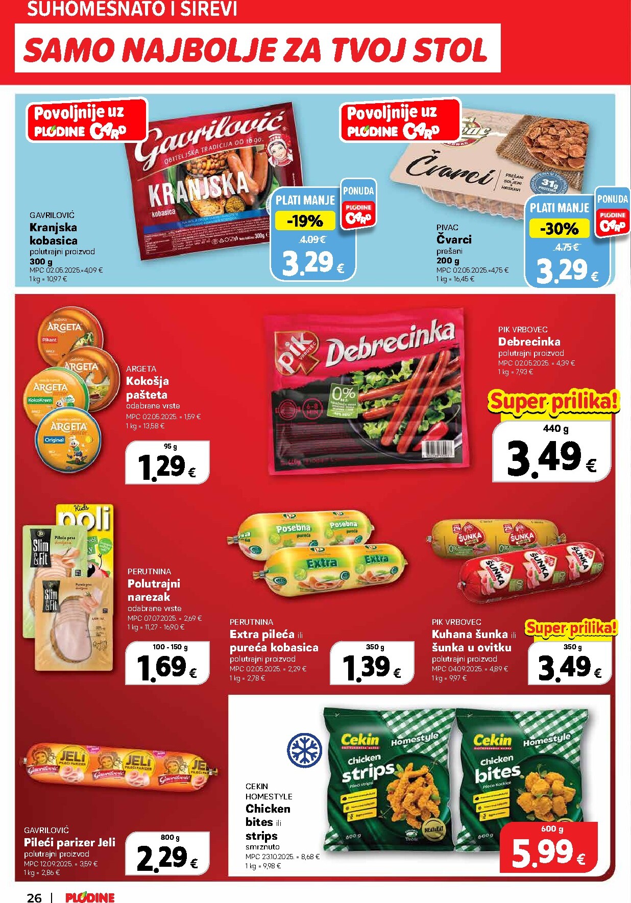 plodine - Prelistajte katalog Plodine, vrijedi od 11.03.2026 do 17.03.2026 - page: 26