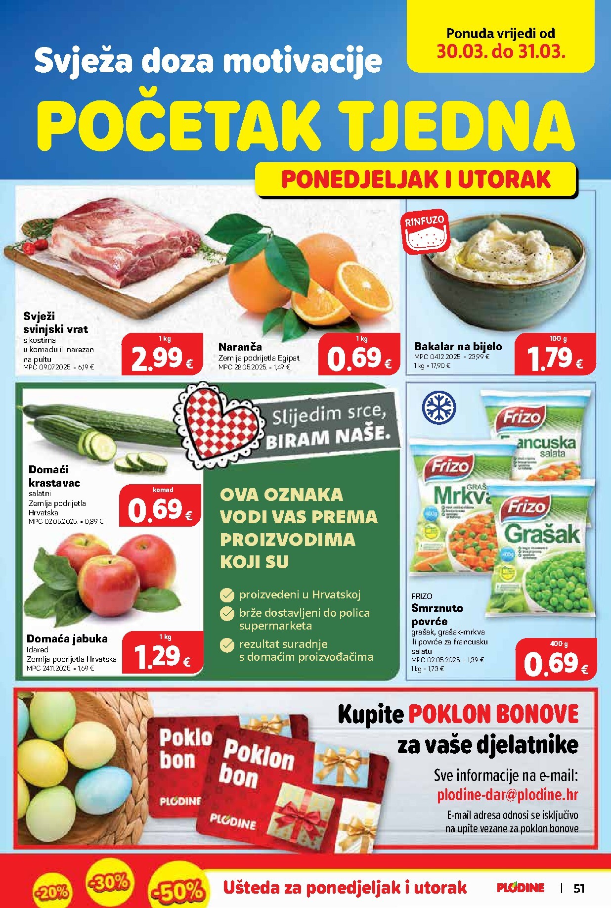 plodine - Prelistajte katalog Plodine, vrijedi od 25.03.2026 do 31.03.2026 - page: 51