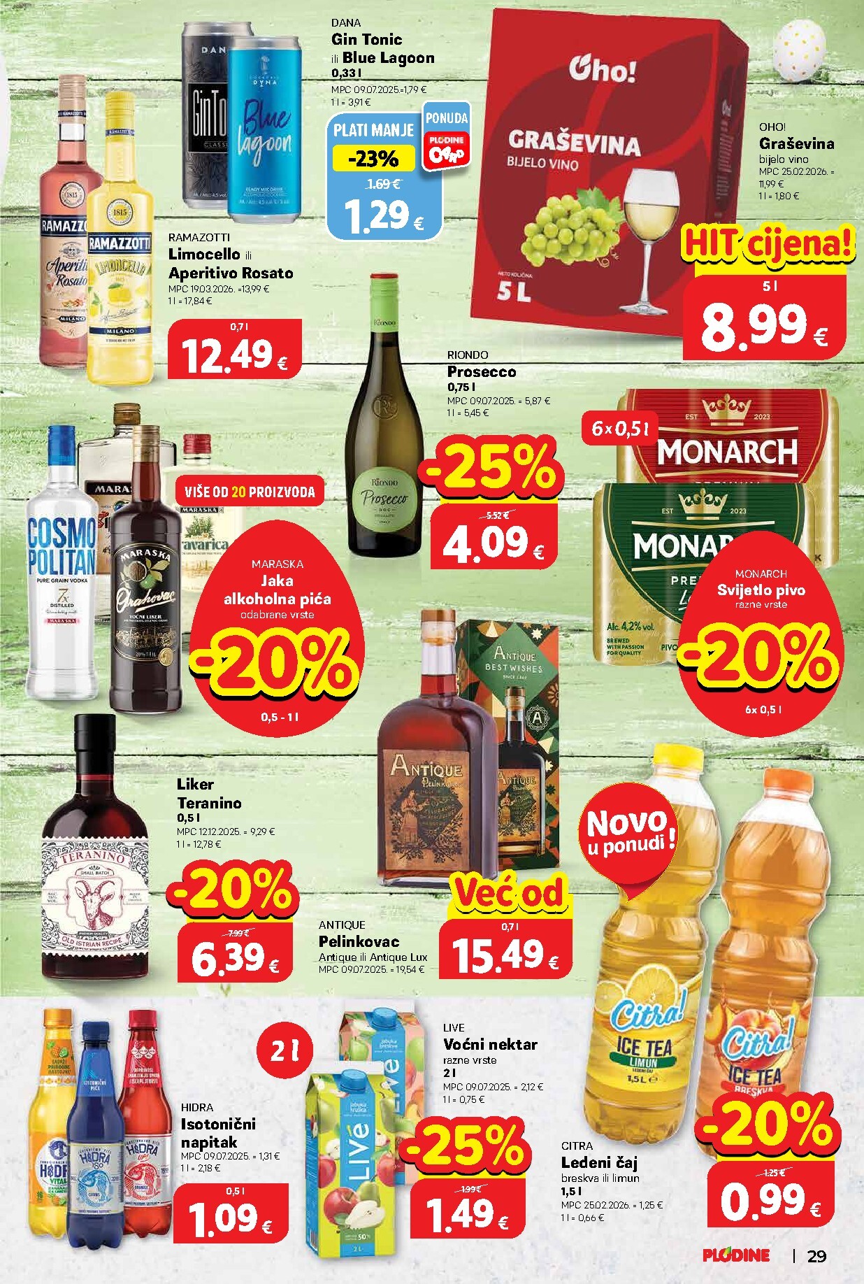 plodine - Prelistajte katalog Plodine, vrijedi od 01.04.2026 do 07.04.2026 - page: 29