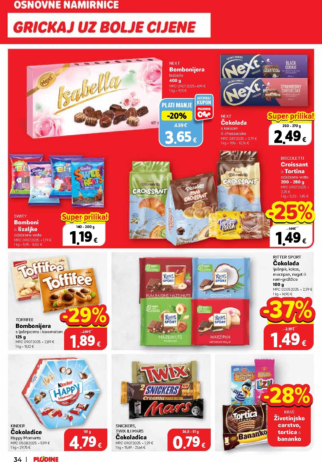 plodine - Prelistajte katalog Plodine, vrijedi od 08.04.2026 do 14.04.2026 - page: 34