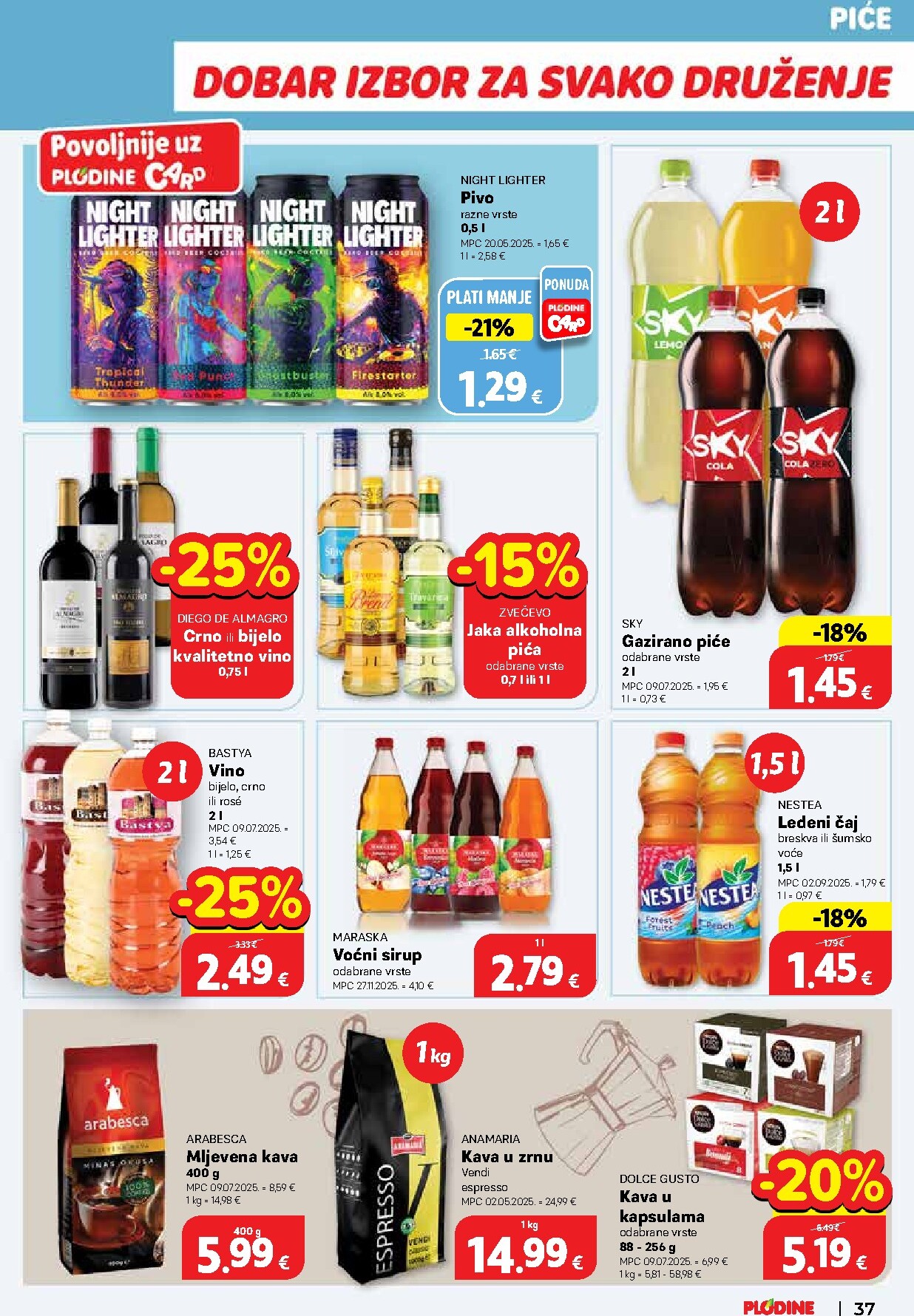plodine - Prelistajte katalog Plodine, vrijedi od 08.04.2026 do 14.04.2026 - page: 37