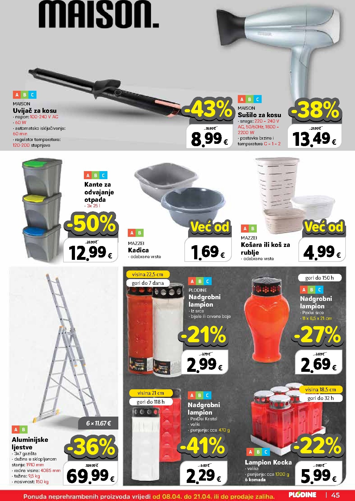 plodine - Prelistajte katalog Plodine, vrijedi od 08.04.2026 do 14.04.2026 - page: 45