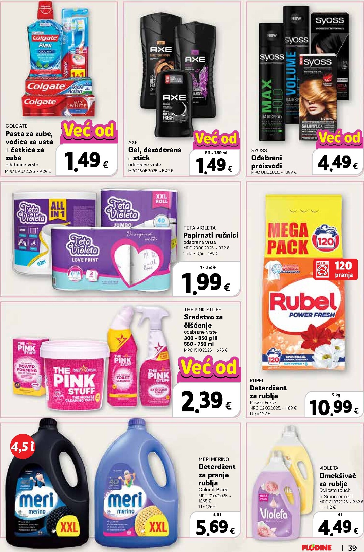 plodine - Prelistajte katalog Plodine, vrijedi od 08.04.2026 do 14.04.2026 - page: 39