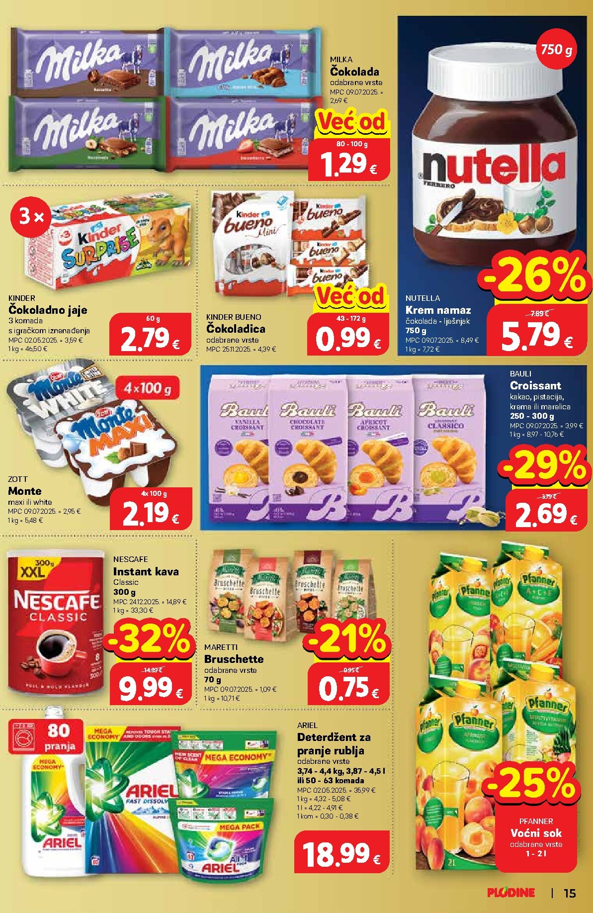 plodine - Prelistajte katalog Plodine, vrijedi od 08.04.2026 do 14.04.2026 - page: 15