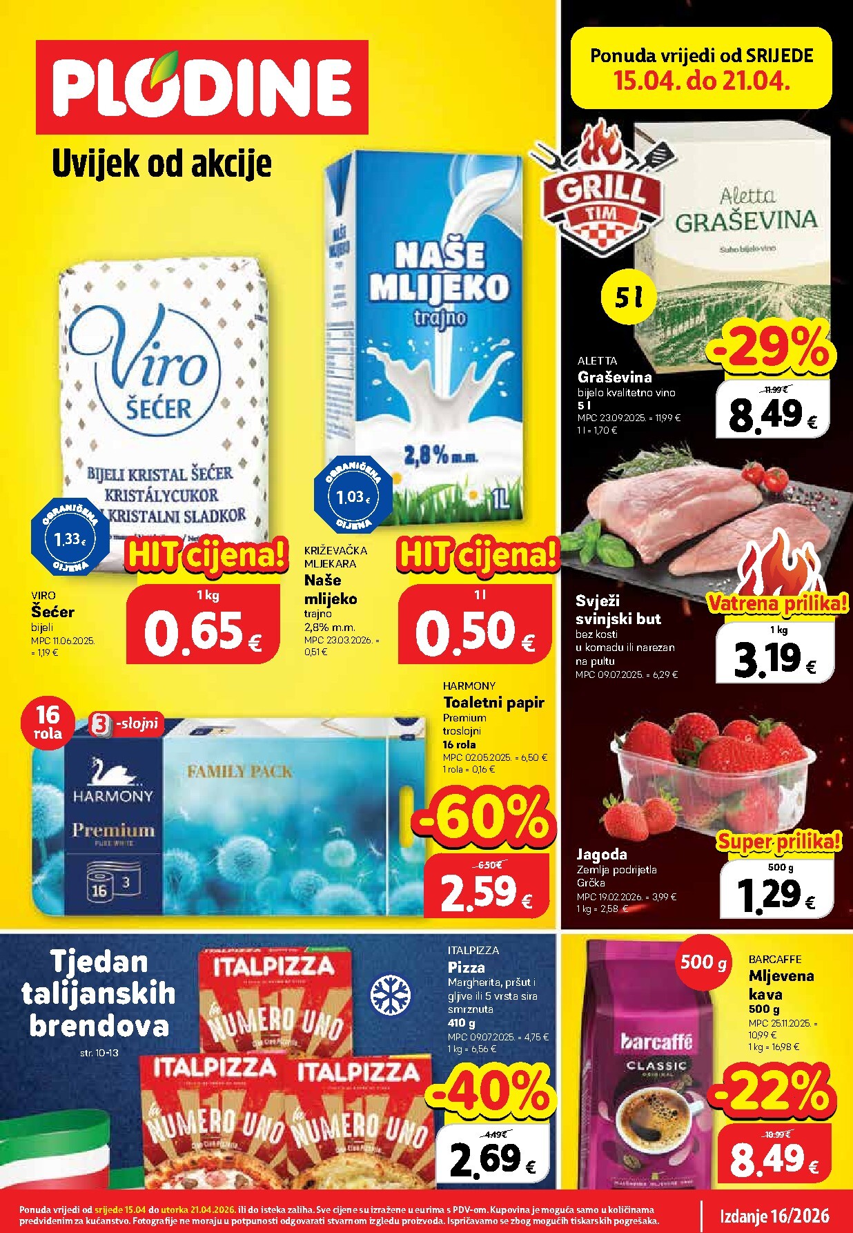 plodine - Plodine letak za sljedeći tjedan od srijede 15.04.2026 do utorka 21.04.2026