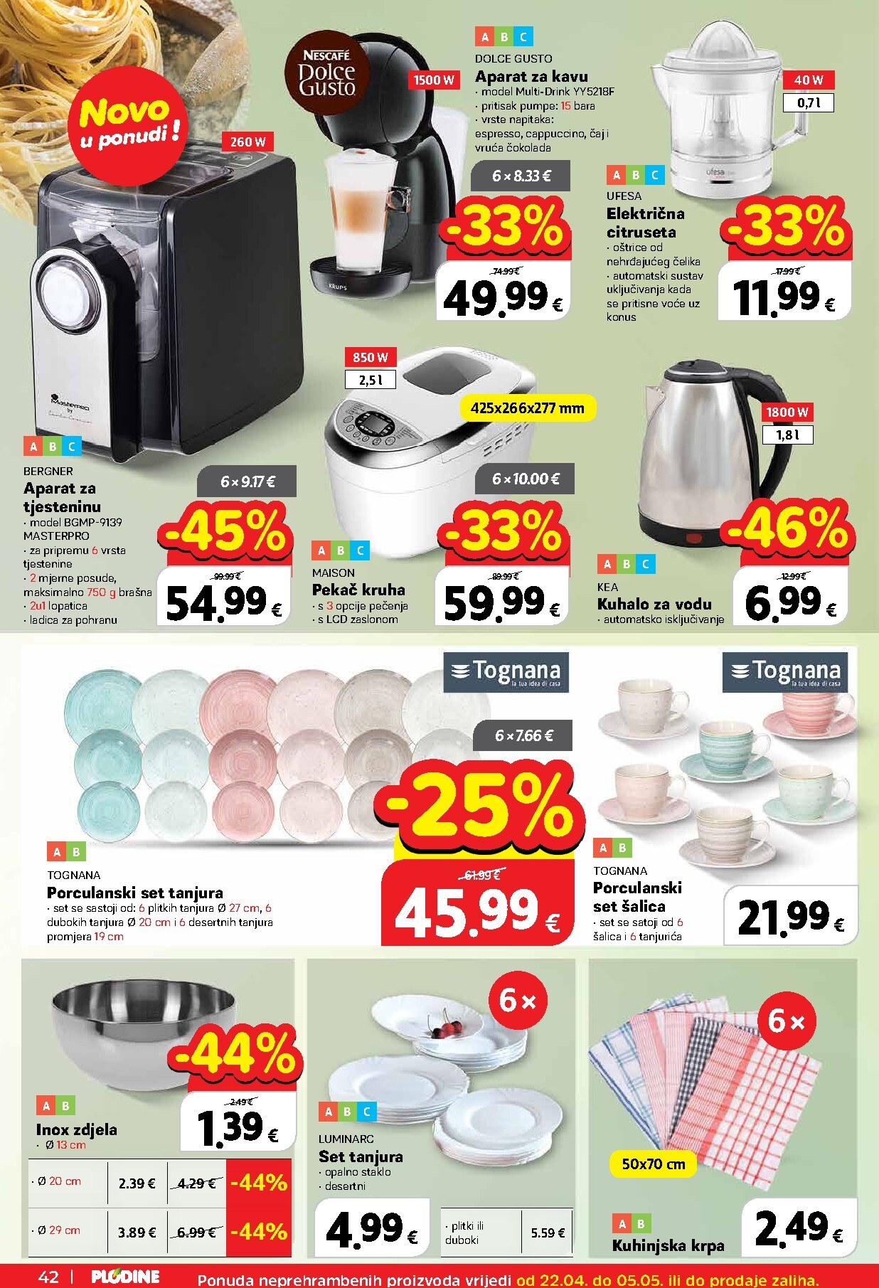 plodine - Plodine letak za sljedeći tjedan od srijede 22.04.2026 do utorka 28.04.2026 - page: 42