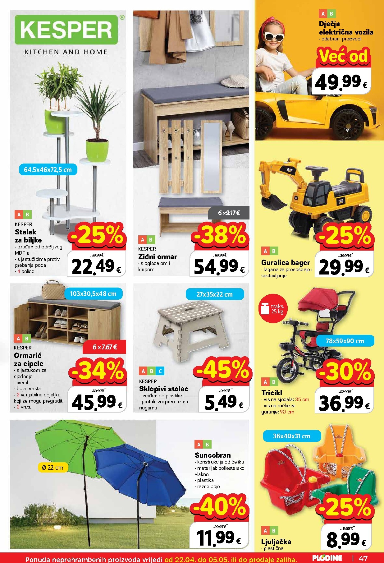 plodine - Plodine letak za sljedeći tjedan od srijede 22.04.2026 do utorka 28.04.2026 - page: 47