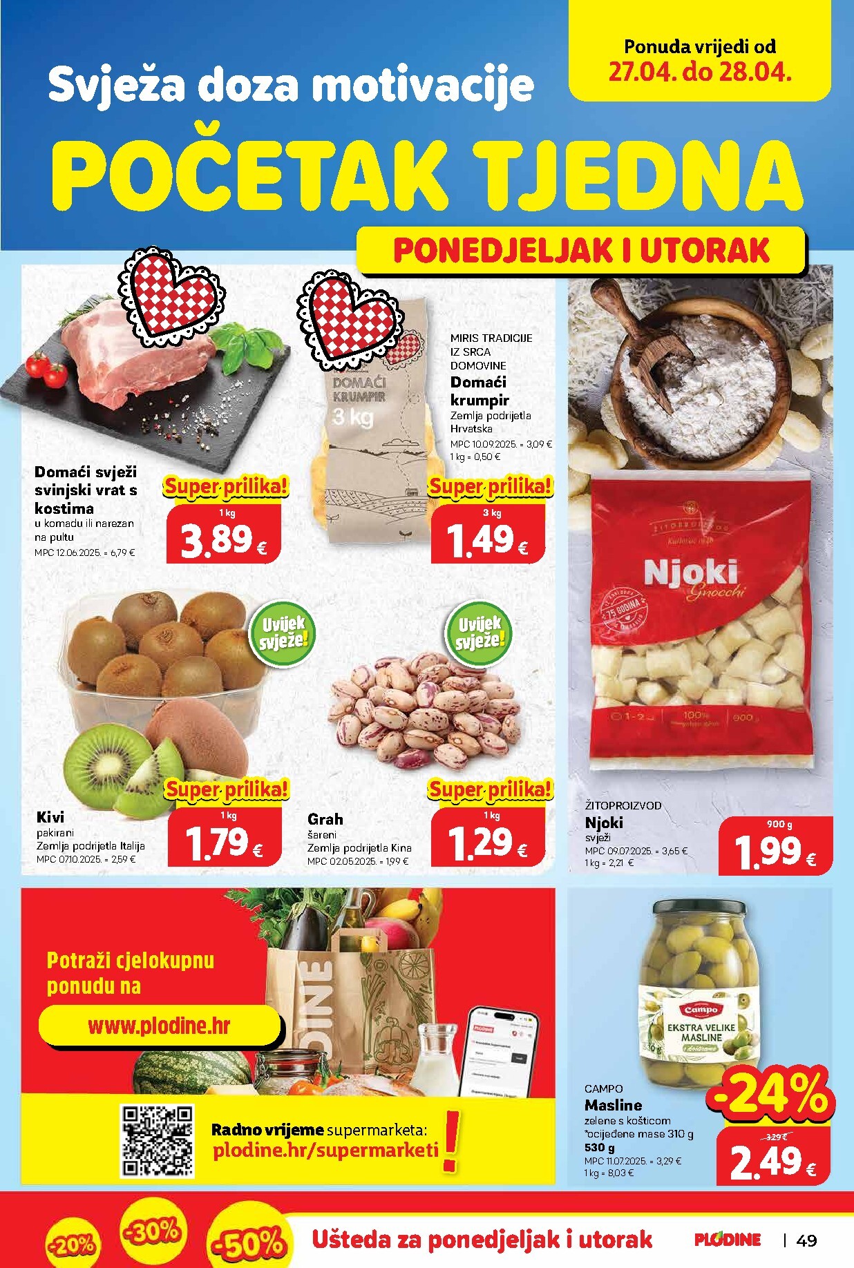 plodine - Plodine letak za sljedeći tjedan od srijede 22.04.2026 do utorka 28.04.2026 - page: 49