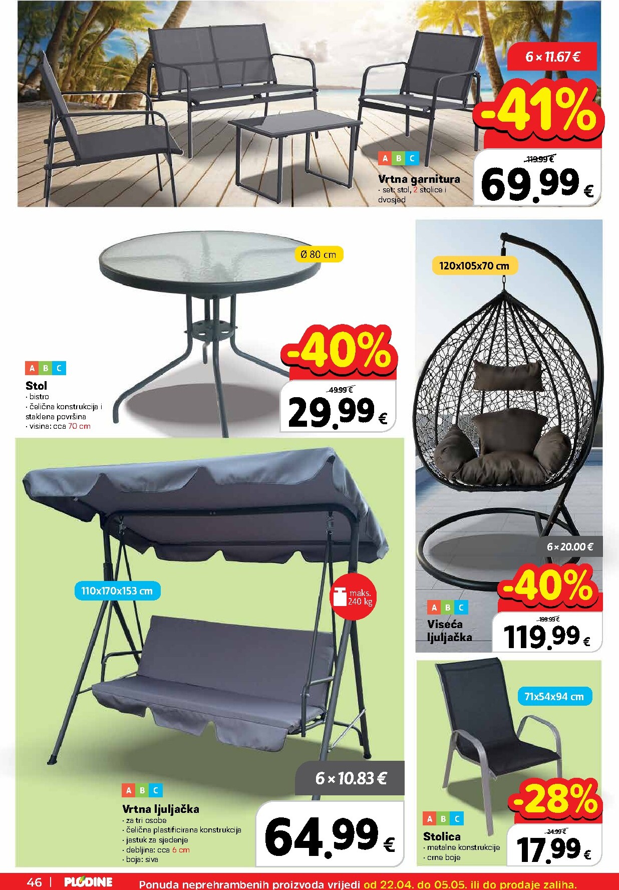 plodine - Plodine letak za sljedeći tjedan od srijede 22.04.2026 do utorka 28.04.2026 - page: 46