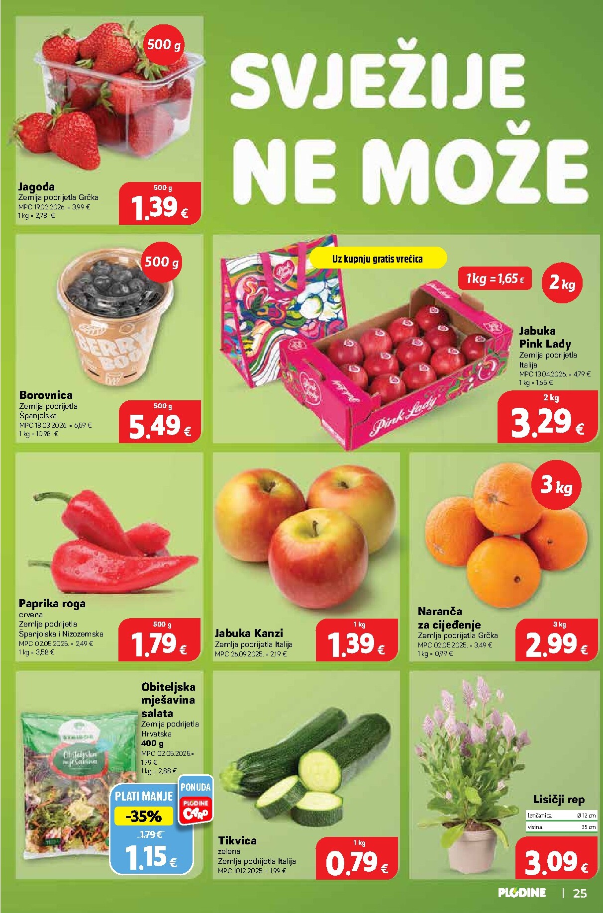 plodine - Plodine - Drniš letak za sljedeći tjedan od srijede 29.04.2026 do utorka 05.05.2026 - page: 25