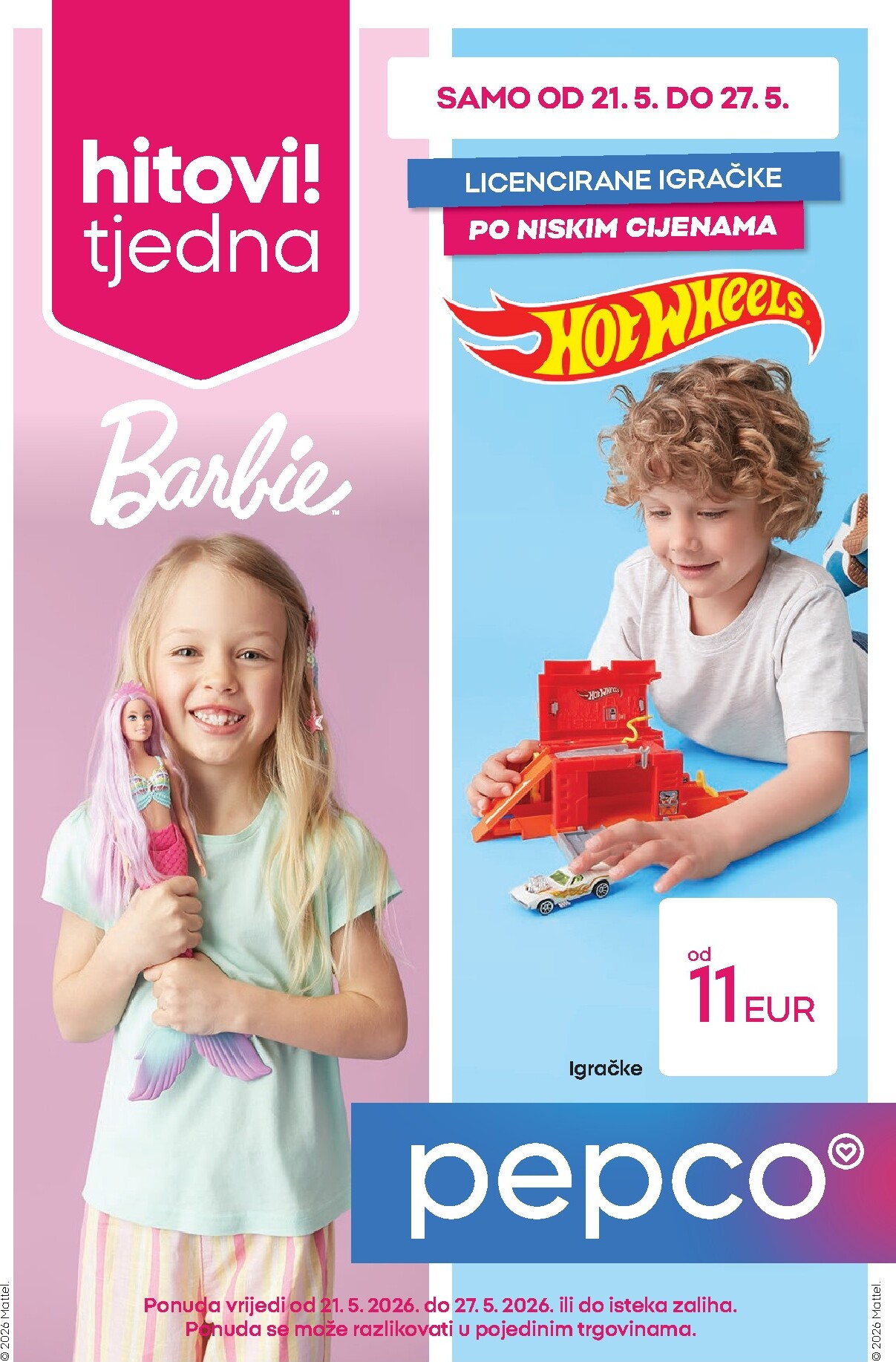 pepco - Aktualni katalog Pepco - Igračke poznatih brendova od četvrtka, 21.05.2026 do srijede, 27.05.2026