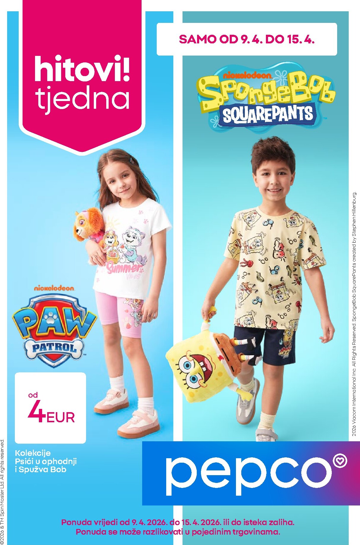 pepco - Aktualni Pepco katalog vrijedi od četvrtka 09.04.2026 do srijede 15.04.2026