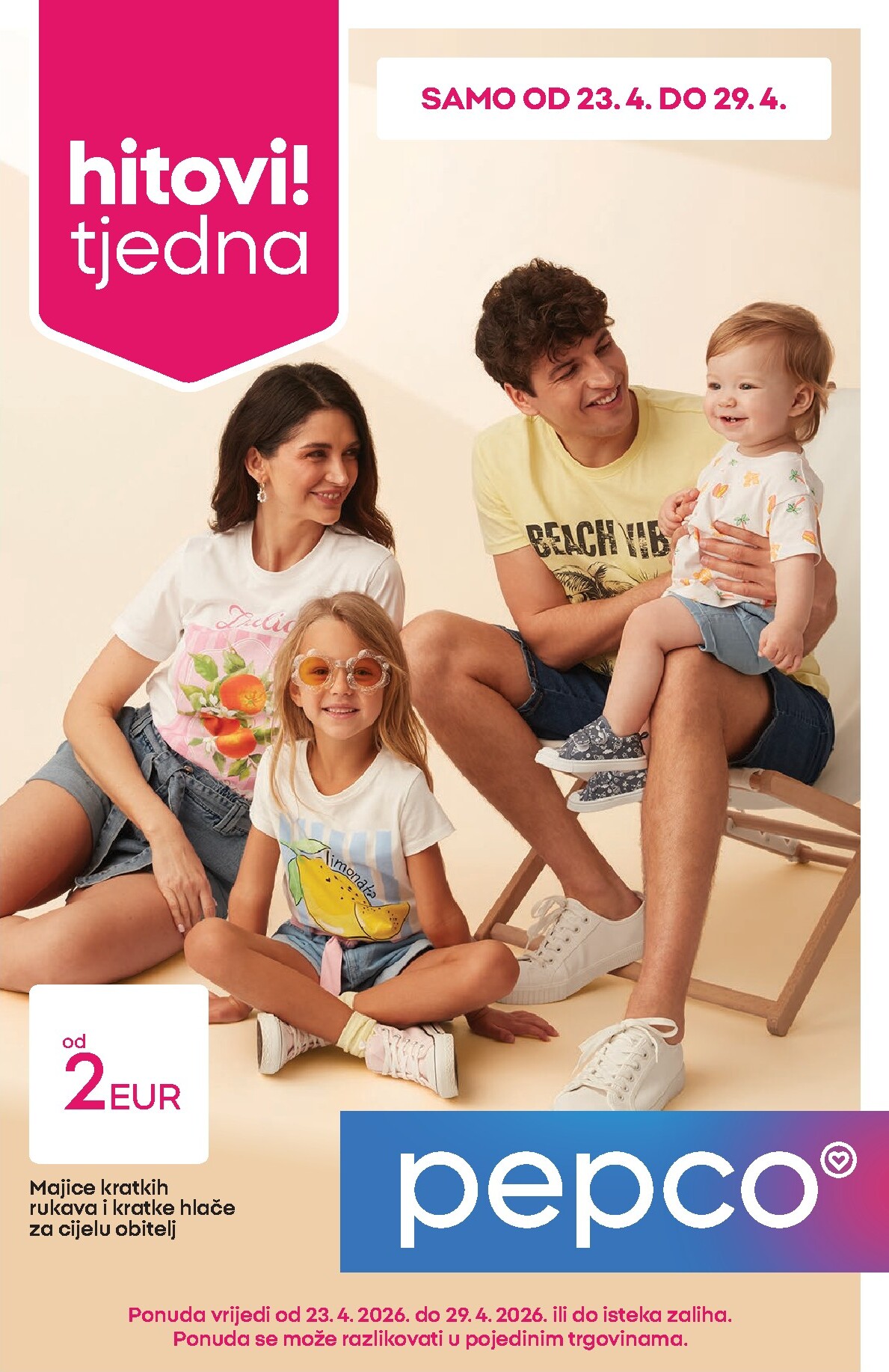 pepco - Aktualni Pepco katalog vrijedi od četvrtka 23.04.2026 do srijede 29.04.2026