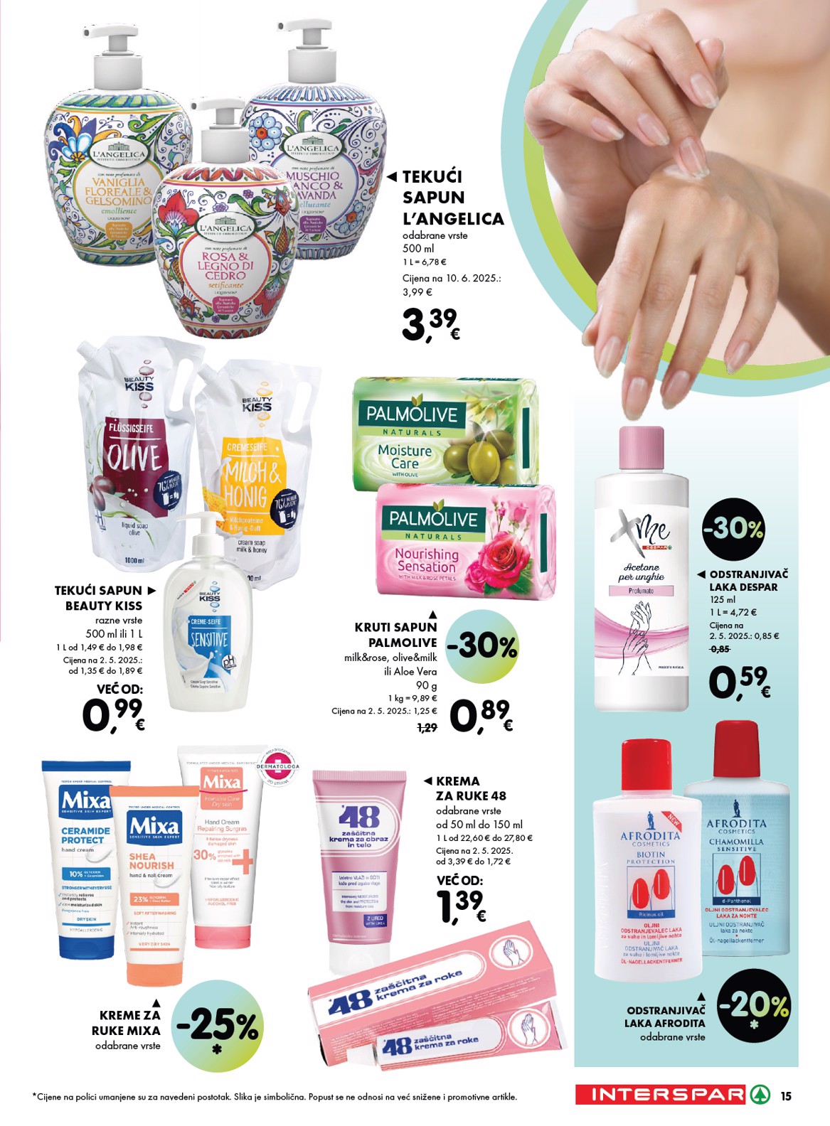 spar - Aktualni katalog INTERSPAR - Njega od četvrtka, 04.06.2026 do srijede, 17.06.2026 - page: 15