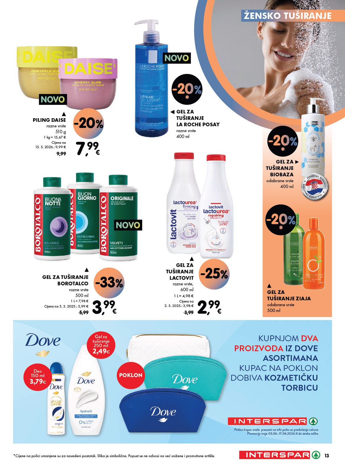 spar - Aktualni katalog INTERSPAR - Njega od četvrtka, 04.06.2026 do srijede, 17.06.2026 - page: 13