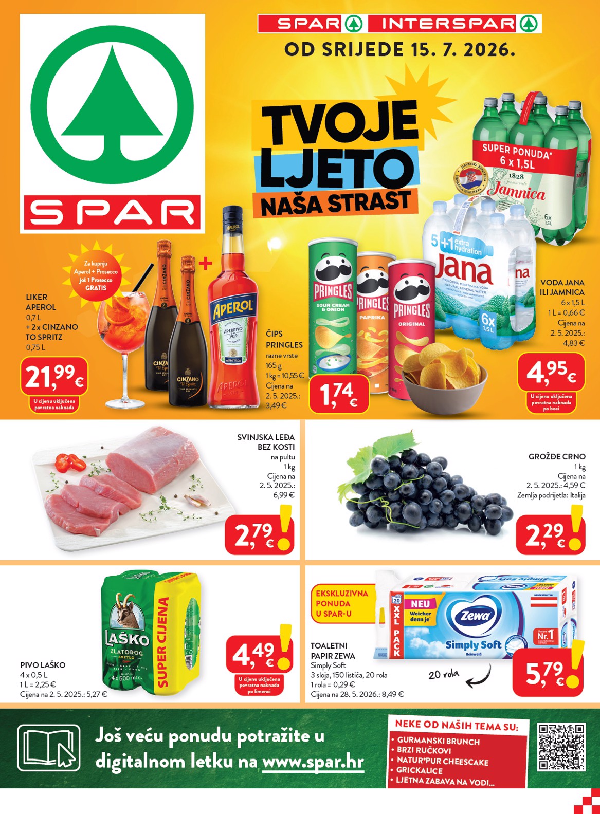 spar - Novi SPAR katalog od srijede, 15.07.2026 do utorka, 21.07.2026