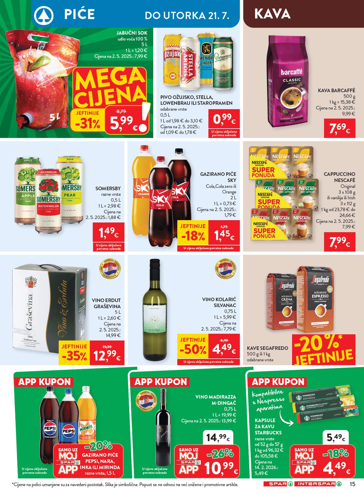 spar - Novi SPAR katalog od srijede, 15.07.2026 do utorka, 21.07.2026 - page: 21