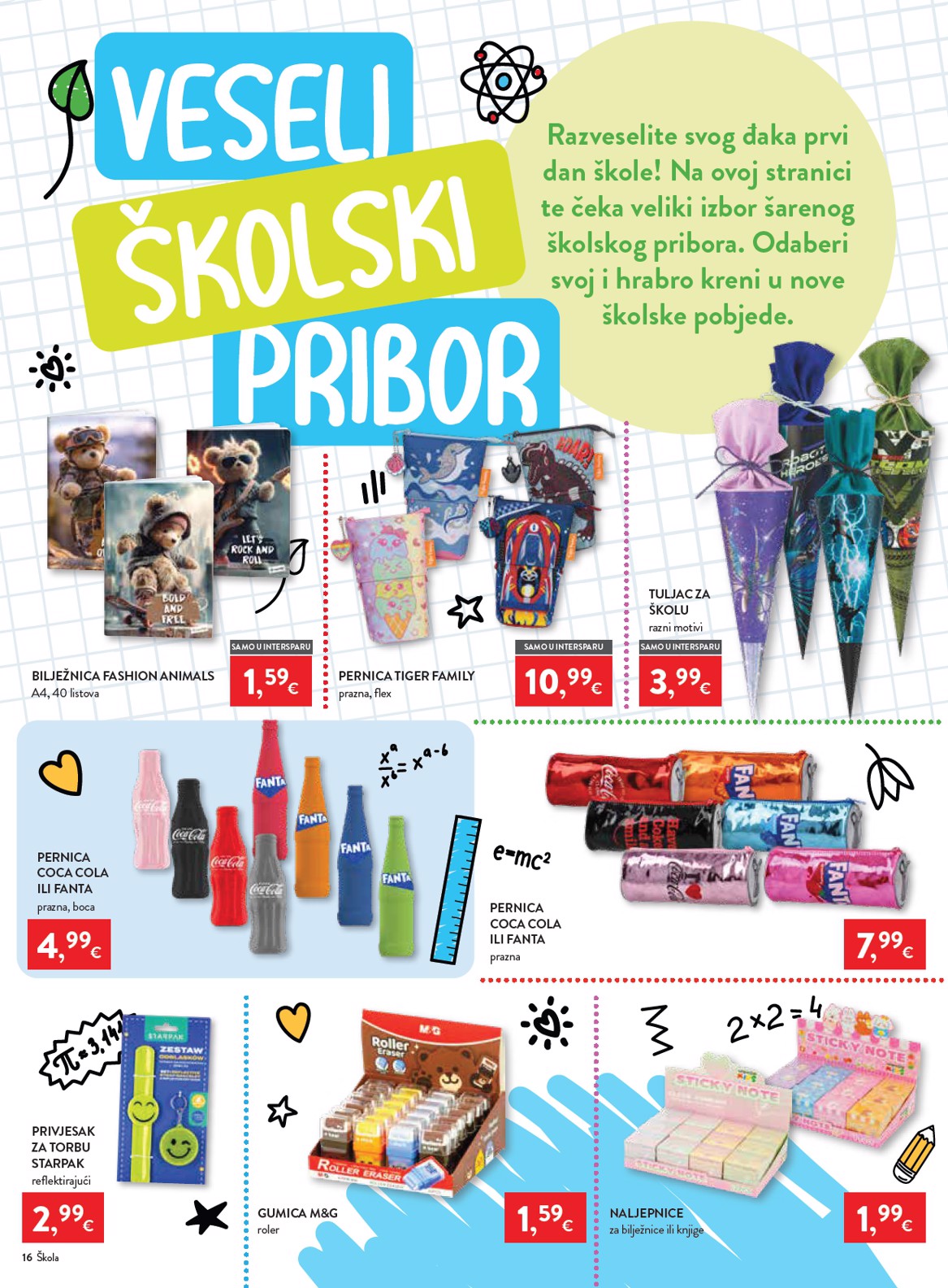 spar - Aktualni katalog INTERSPAR - Škola od srijede, 29.07.2026 do utorka, 15.09.2026 - page: 16