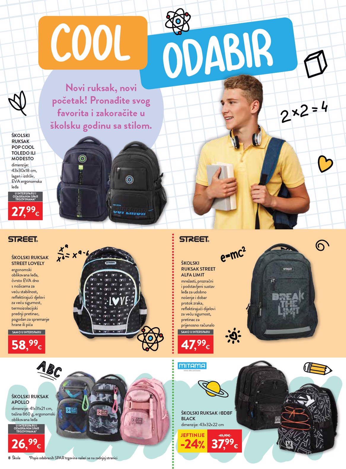 spar - Aktualni katalog INTERSPAR - Škola od srijede, 29.07.2026 do utorka, 15.09.2026 - page: 8