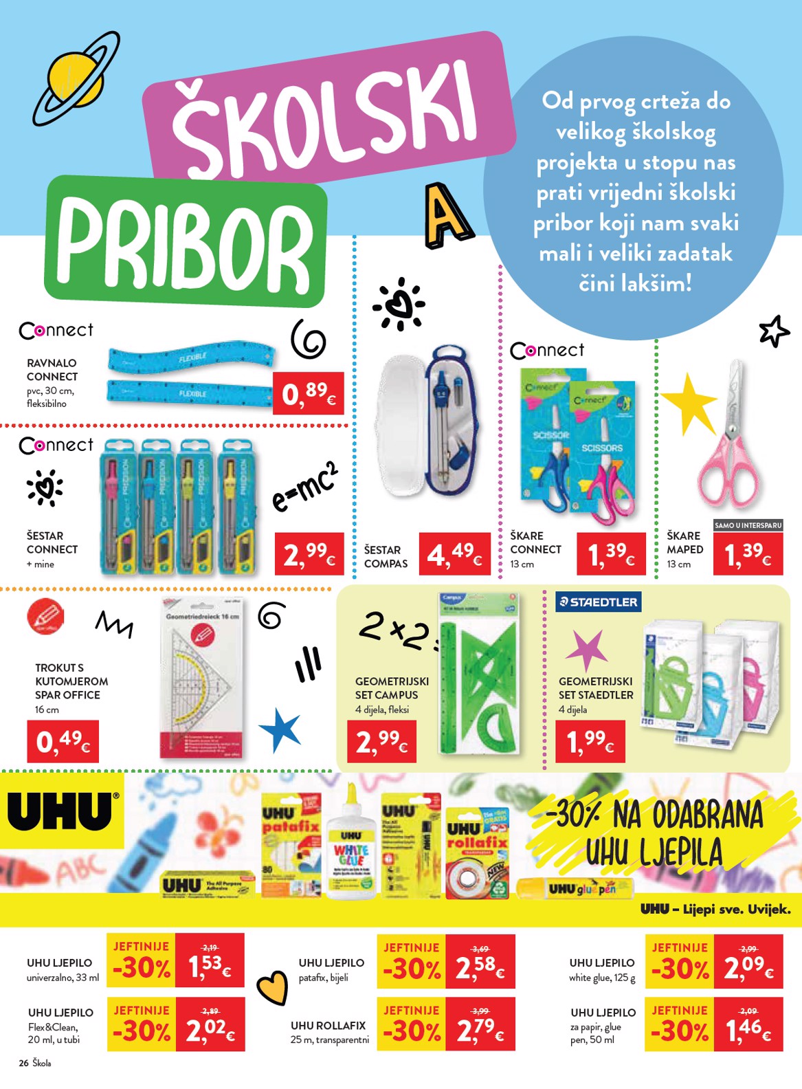 spar - Aktualni katalog INTERSPAR - Škola od srijede, 29.07.2026 do utorka, 15.09.2026 - page: 26