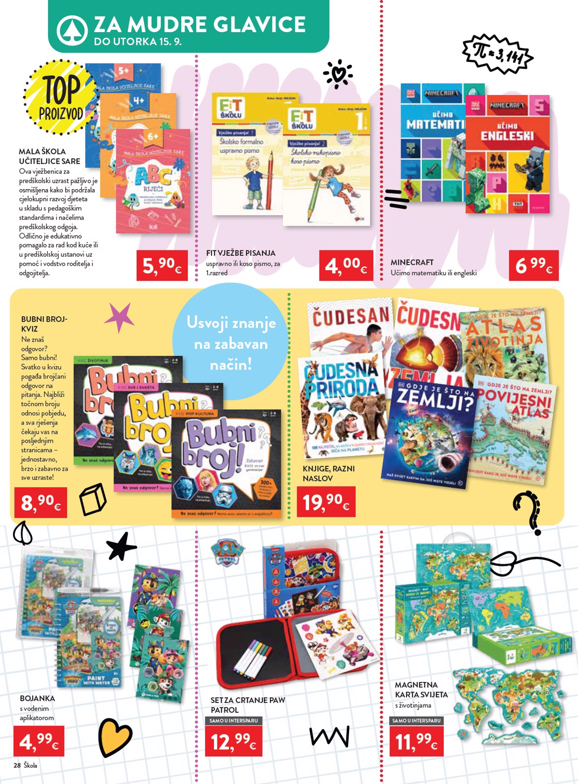 spar - Aktualni katalog INTERSPAR - Škola od srijede, 29.07.2026 do utorka, 15.09.2026 - page: 28