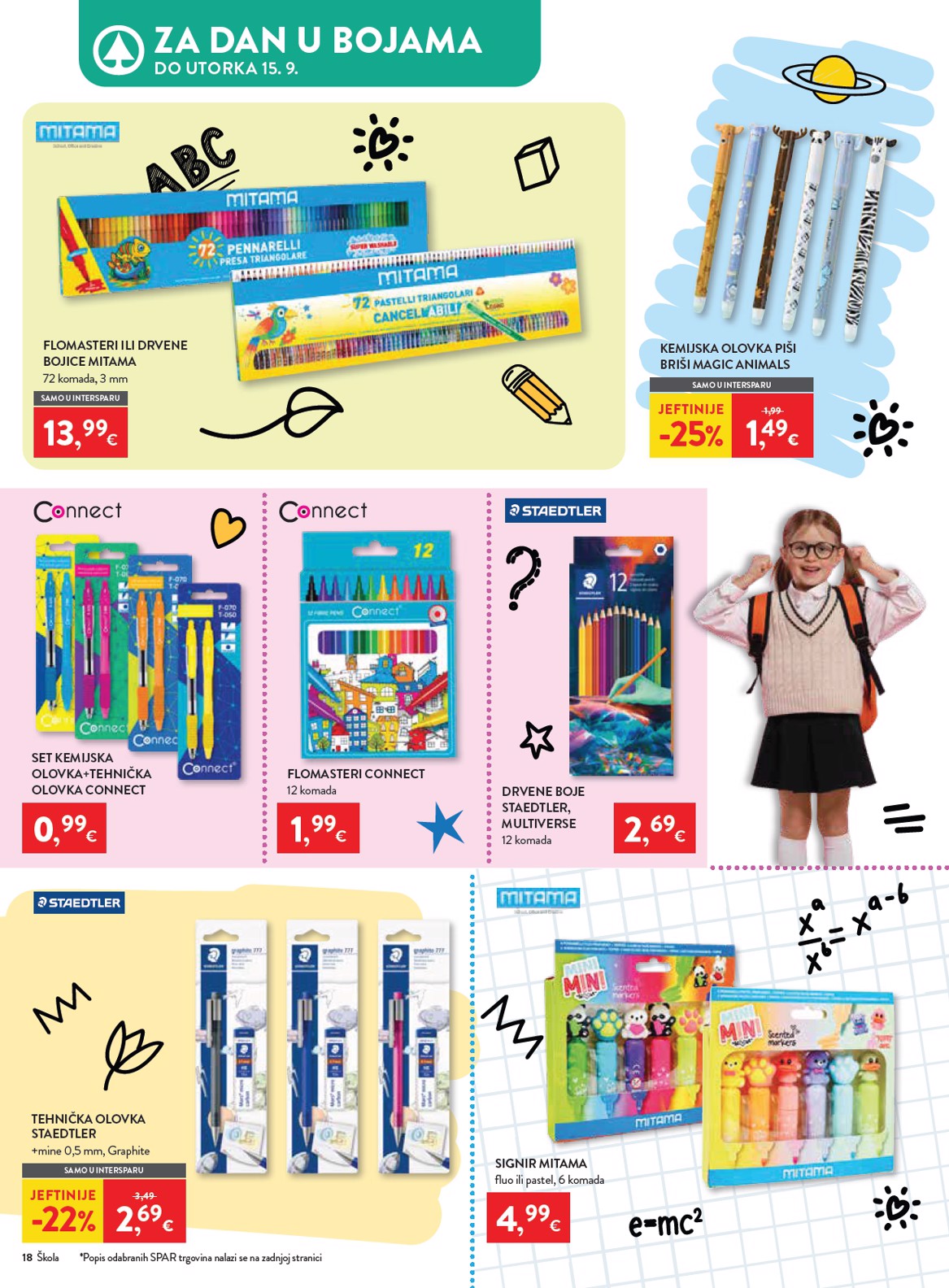 spar - Aktualni katalog INTERSPAR - Škola od srijede, 29.07.2026 do utorka, 15.09.2026 - page: 18