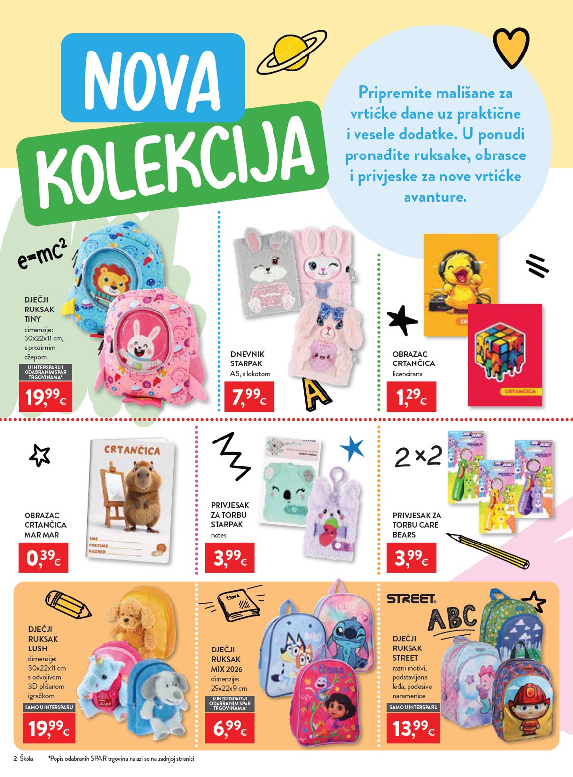 spar - Aktualni katalog INTERSPAR - Škola od srijede, 29.07.2026 do utorka, 15.09.2026 - page: 2