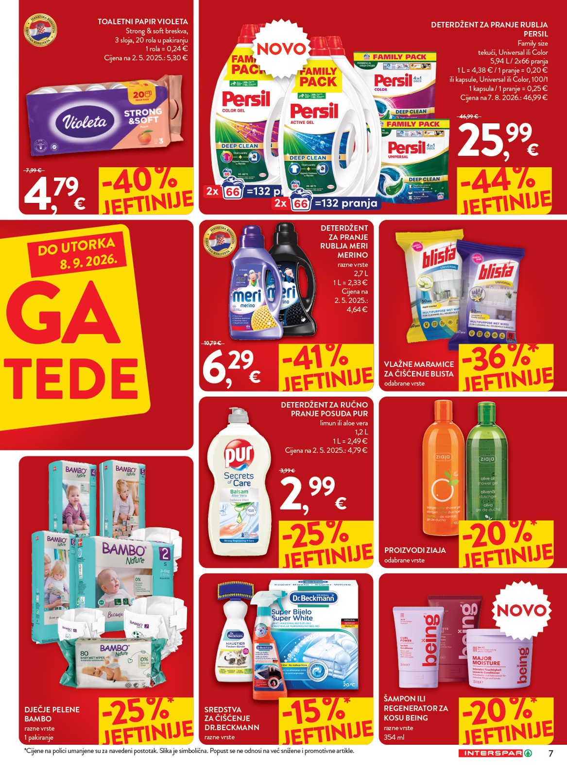 spar - Novi INTERSPAR katalog od srijede, 26.08.2026 do utorka, 08.09.2026 - page: 7