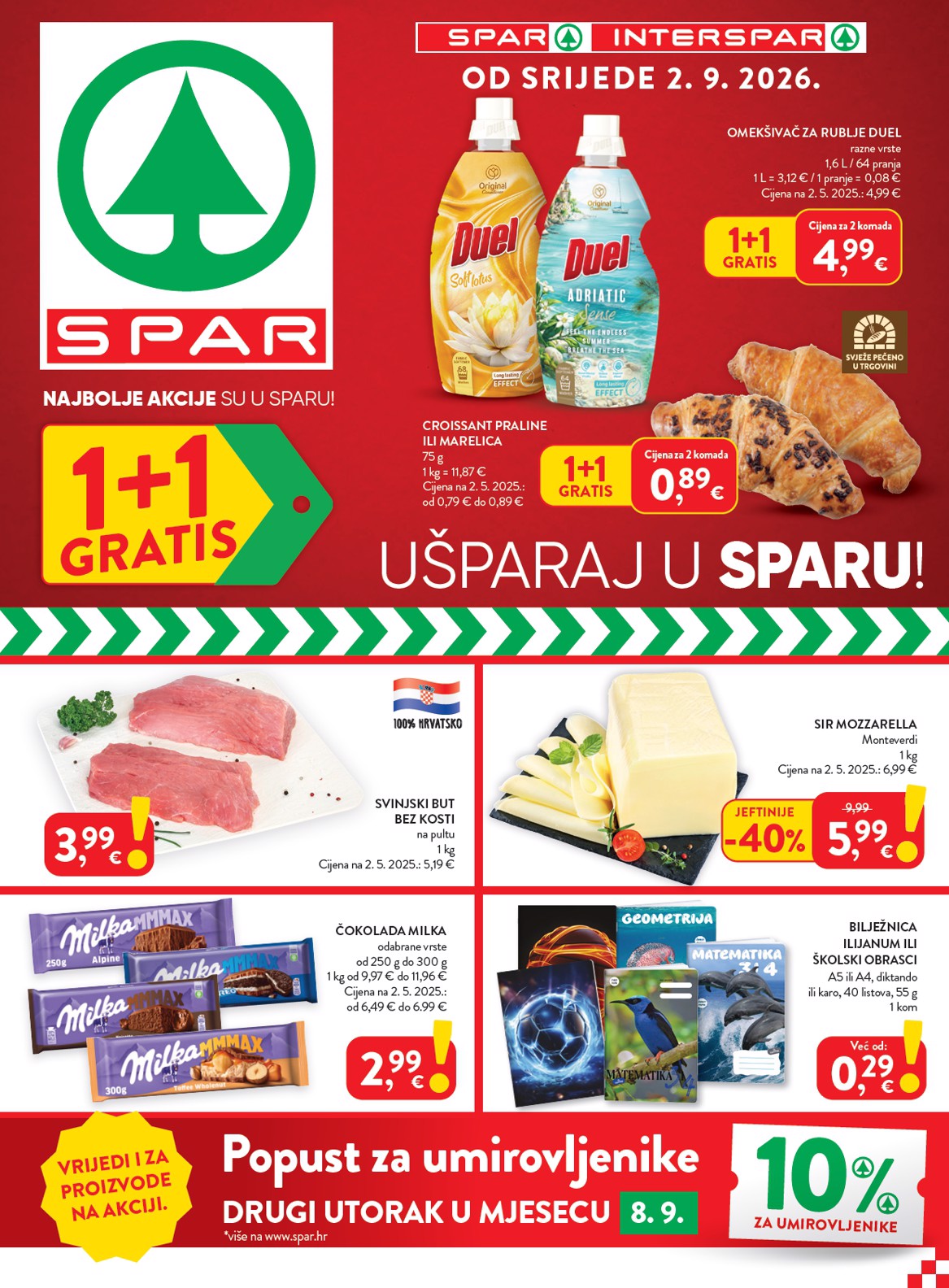 spar - Novi SPAR katalog od srijede, 02.09.2026 do utorka, 08.09.2026