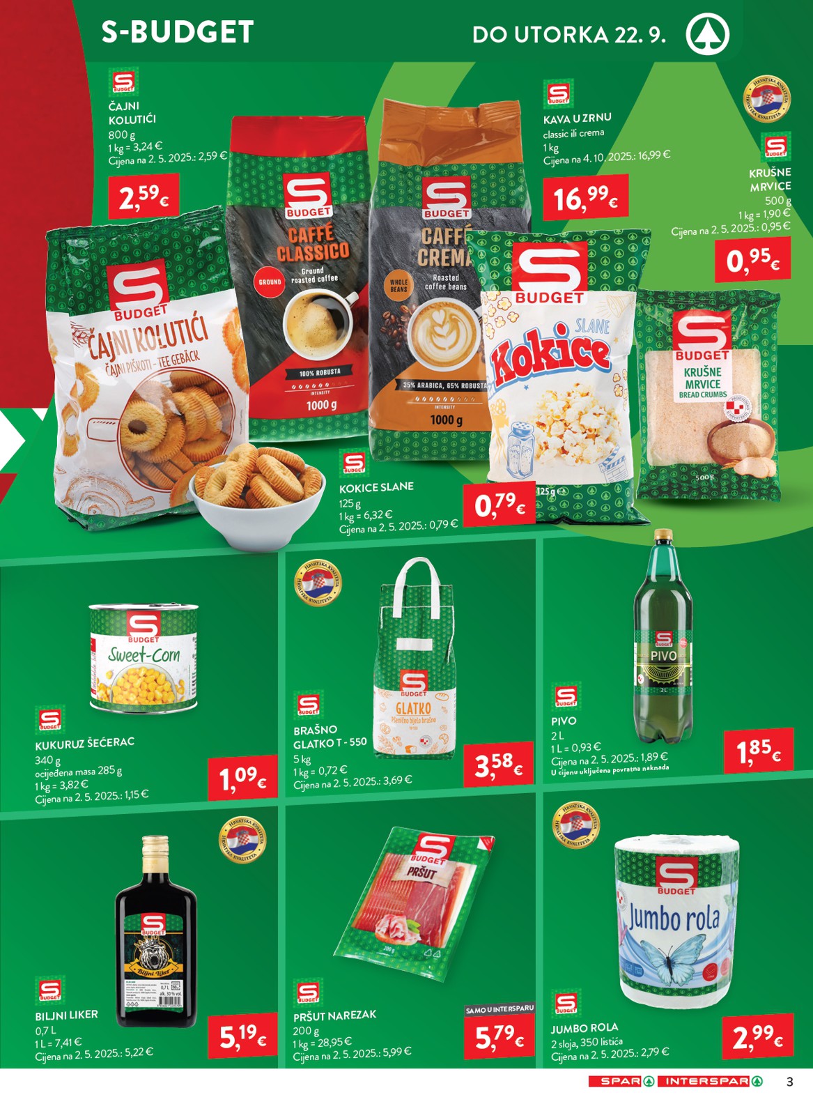 spar - Novi SPAR katalog od srijede, 16.09.2026 do utorka, 22.09.2026 - page: 3