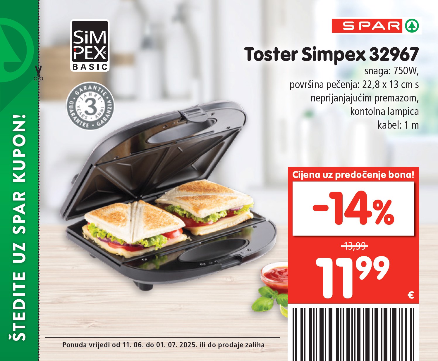 spar - Prelistajte katalog SPAR - Kuponi, vrijedi od 11.06. do 01.07. - page: 15