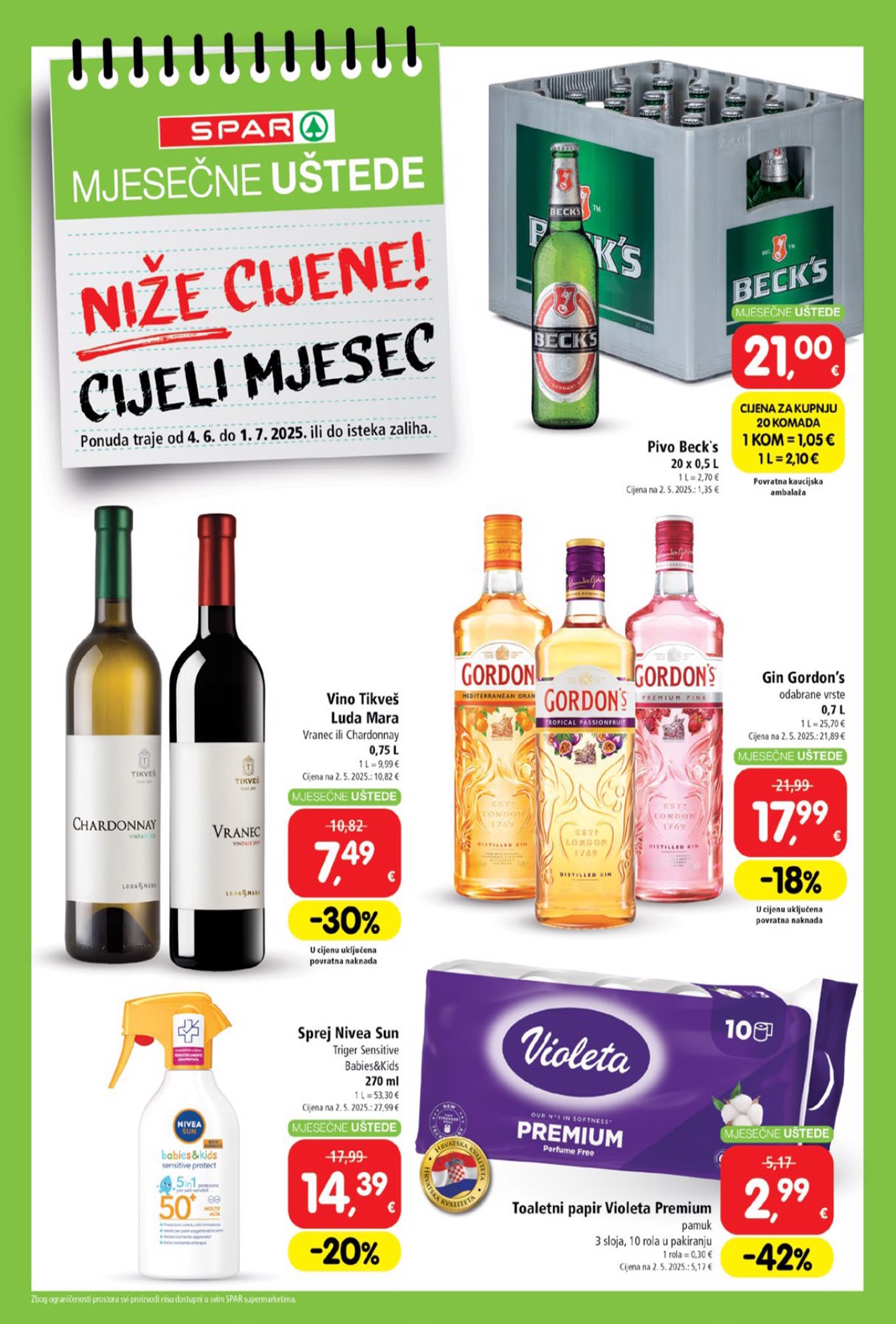 spar - Prelistajte katalog SPAR - Mjesečne uštede, vrijedi od 04.06. do 01.07. - page: 4