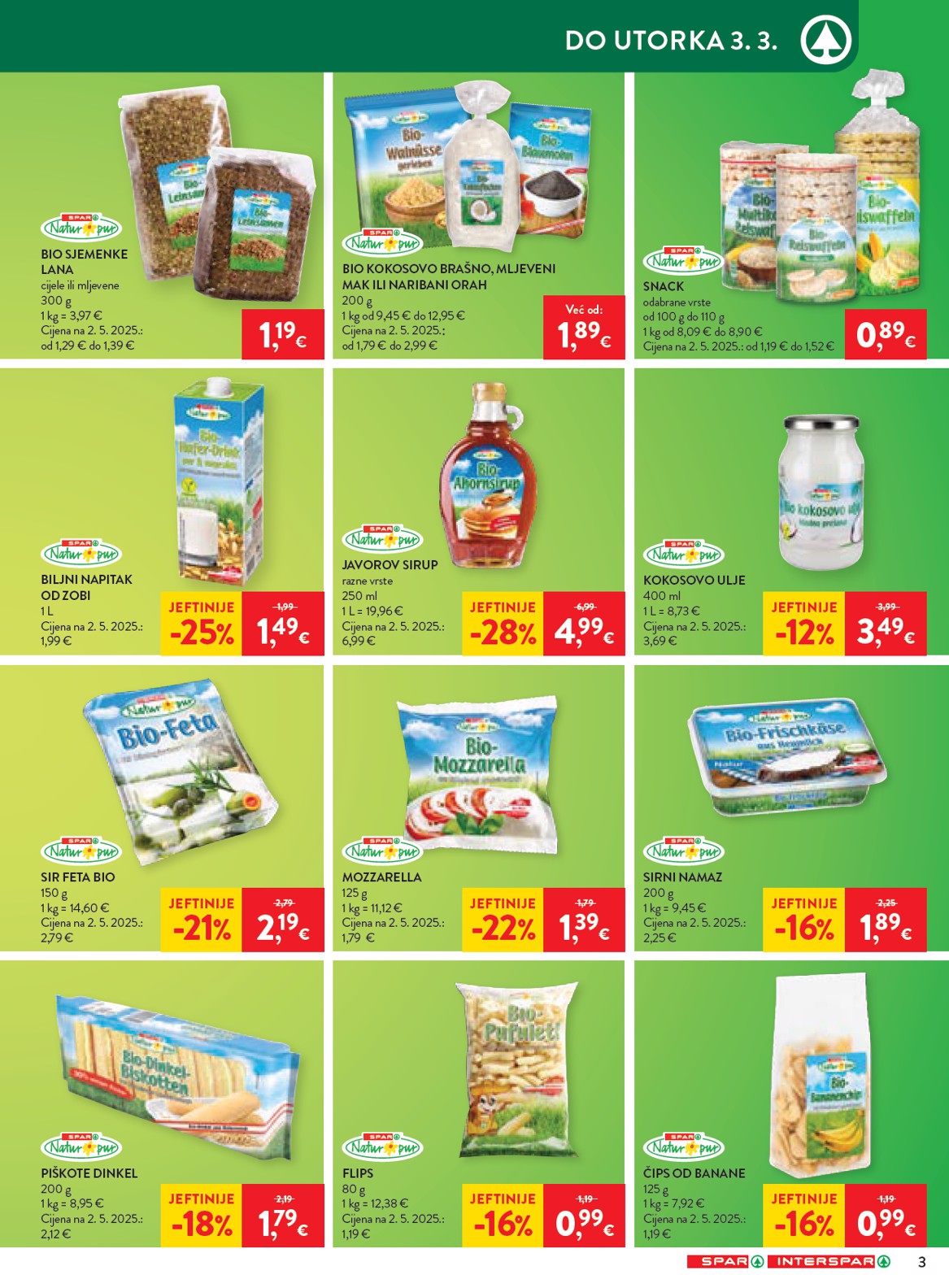 spar - Prelistajte katalog SPAR, vrijedi od 25.02.2026 do 03.03.2026 - page: 3