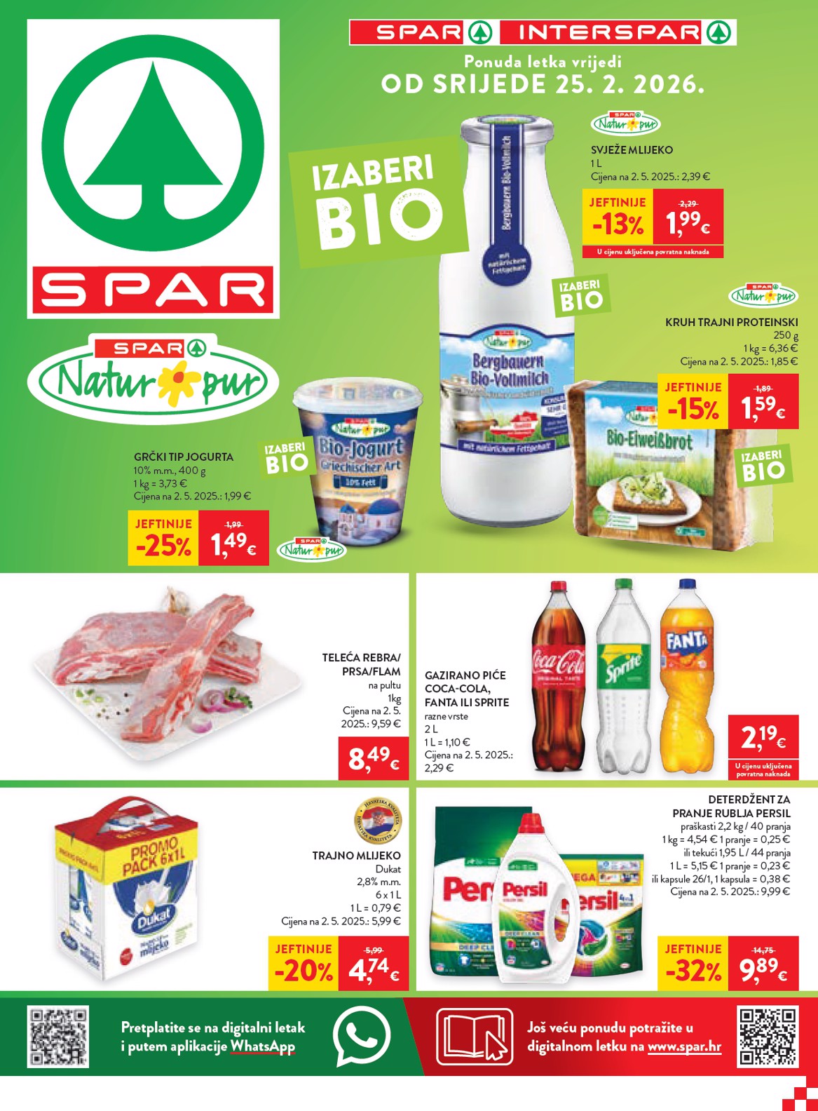 spar - Prelistajte katalog SPAR, vrijedi od 25.02.2026 do 03.03.2026