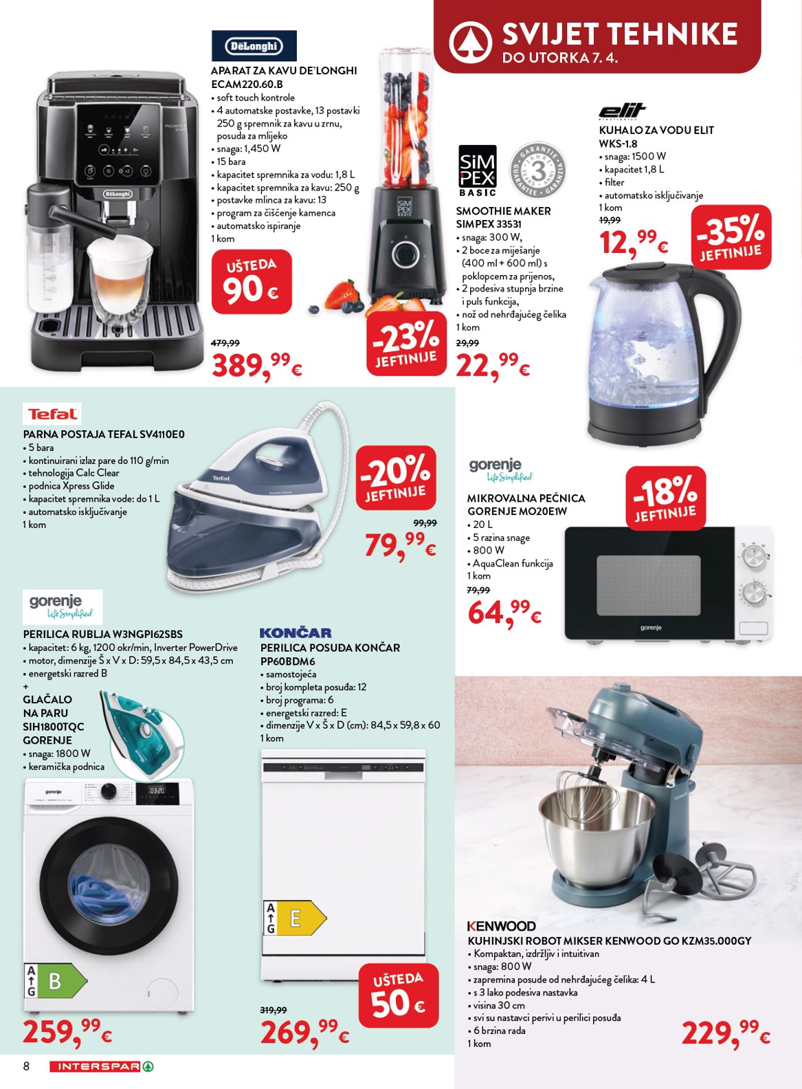 spar - Prelistajte katalog SPAR - Kućanstvo, vrijedi od 04.03.2026 do 07.04.2026 - page: 8