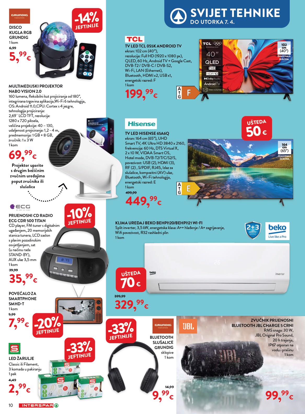 spar - Prelistajte katalog SPAR - Kućanstvo, vrijedi od 04.03.2026 do 07.04.2026 - page: 10