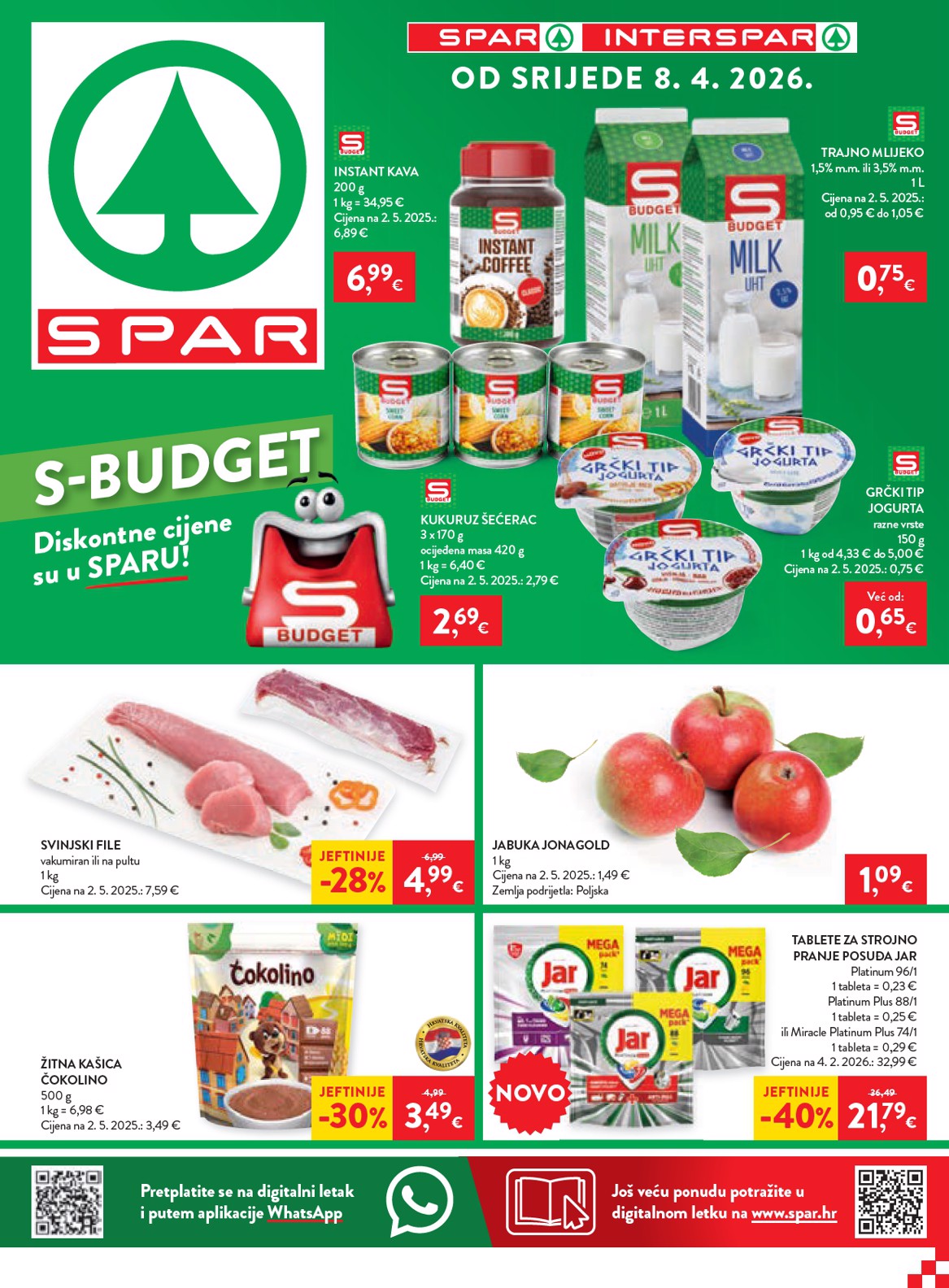 spar - Prelistajte katalog SPAR, vrijedi od 08.04.2026 do 14.04.2026