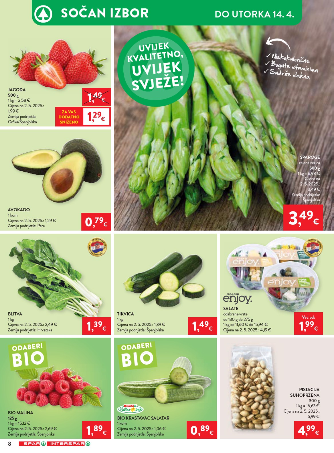 spar - Prelistajte katalog SPAR, vrijedi od 08.04.2026 do 14.04.2026 - page: 8