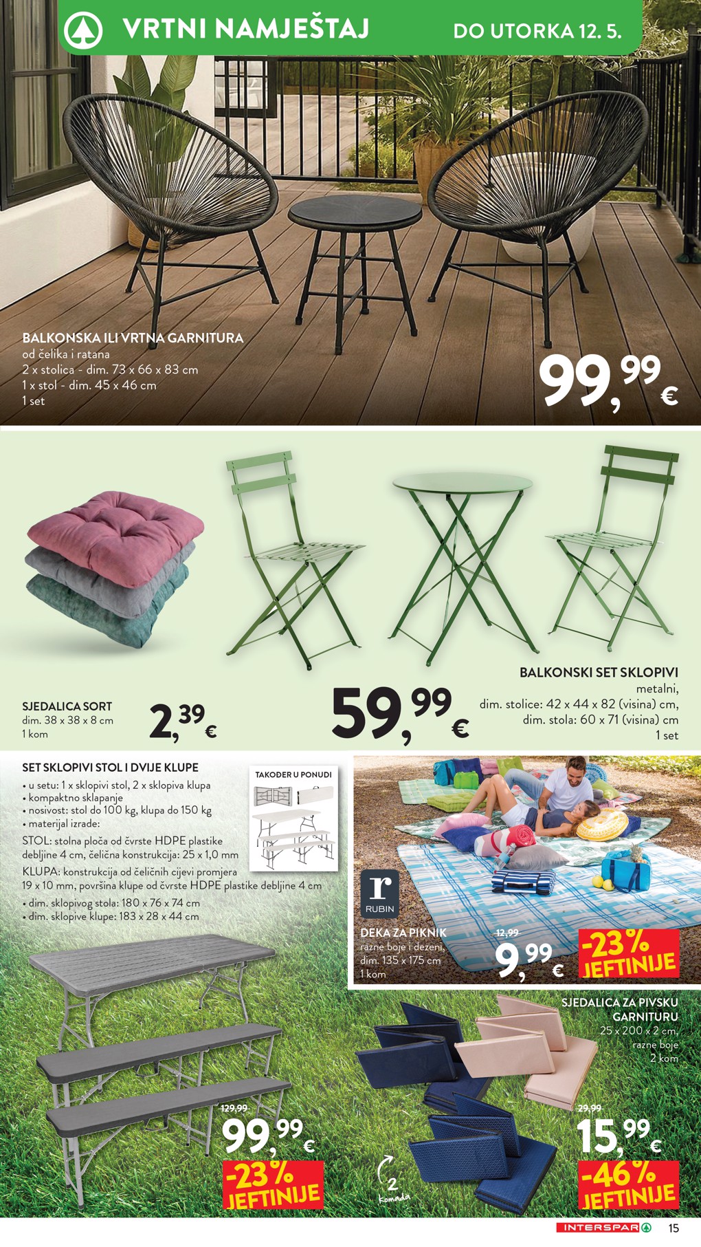 spar - Budući SPAR - Grillen letak vrijedi od srijede 22.04.2026 do utorka 12.05.2026 - page: 15