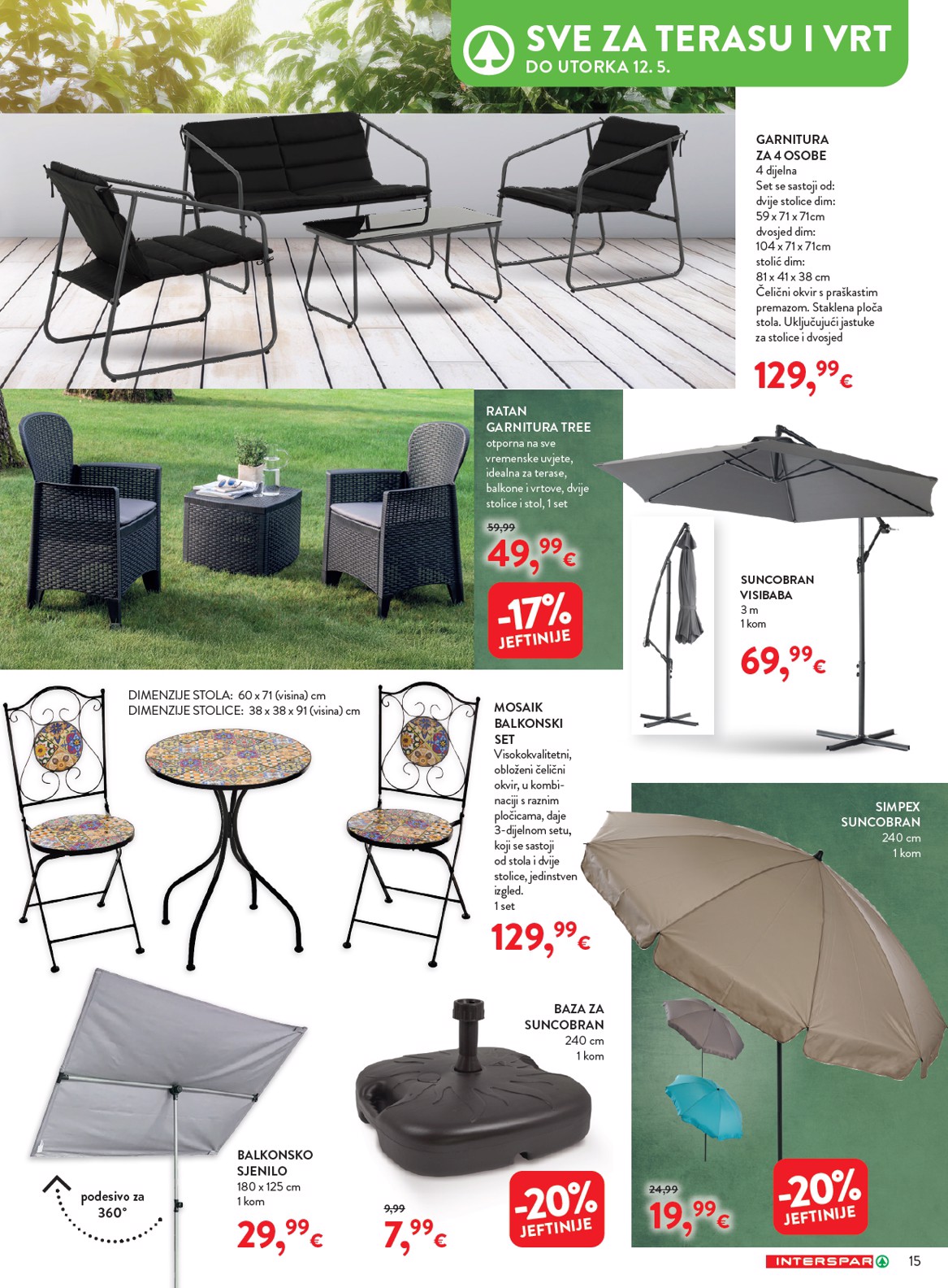 spar - Aktualni INTERSPAR - Apartmani katalog vrijedi od srijede 15.04.2026 do utorka 12.05.2026 - page: 15
