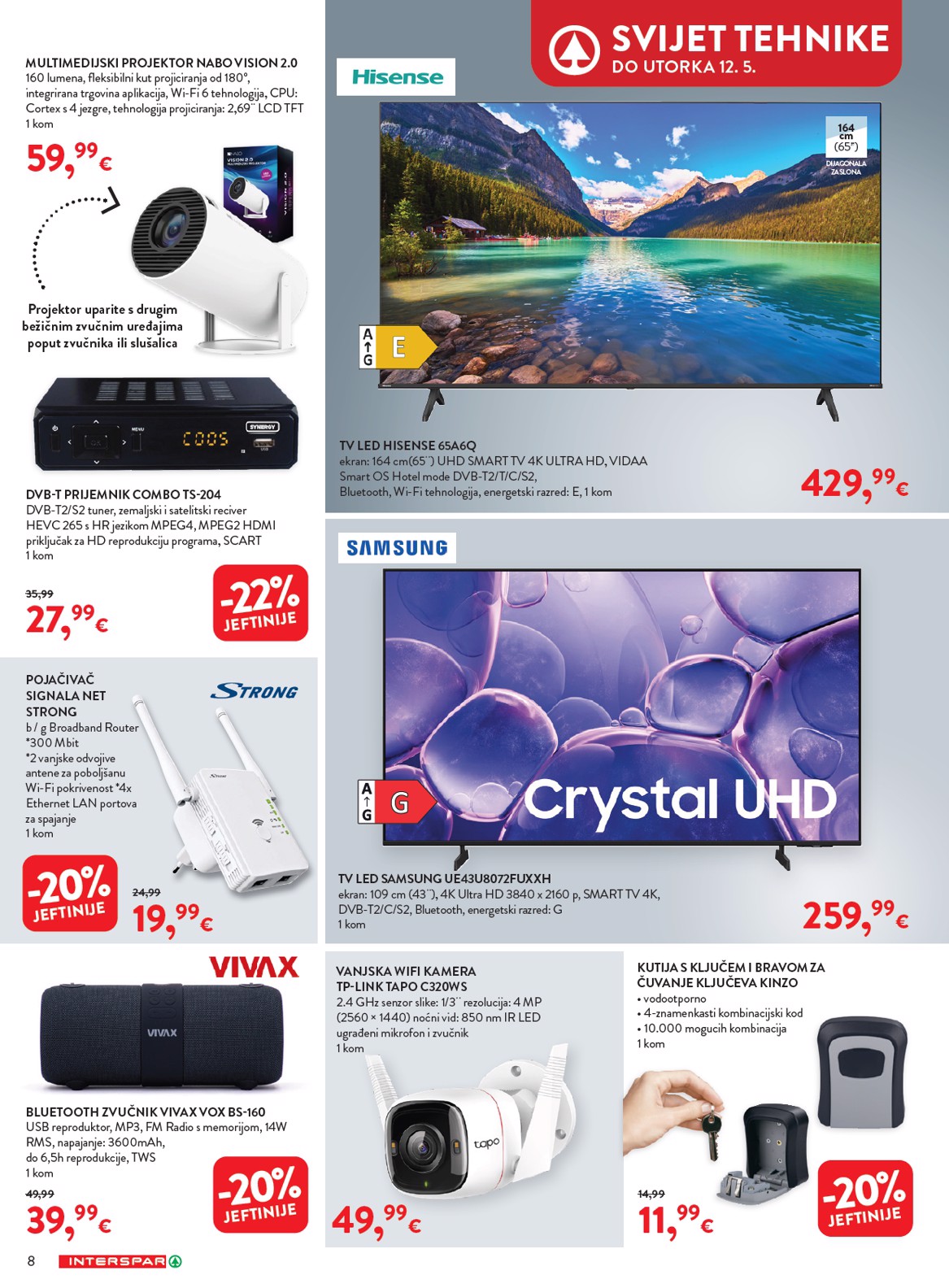 spar - Aktualni INTERSPAR - Apartmani katalog vrijedi od srijede 15.04.2026 do utorka 12.05.2026 - page: 8