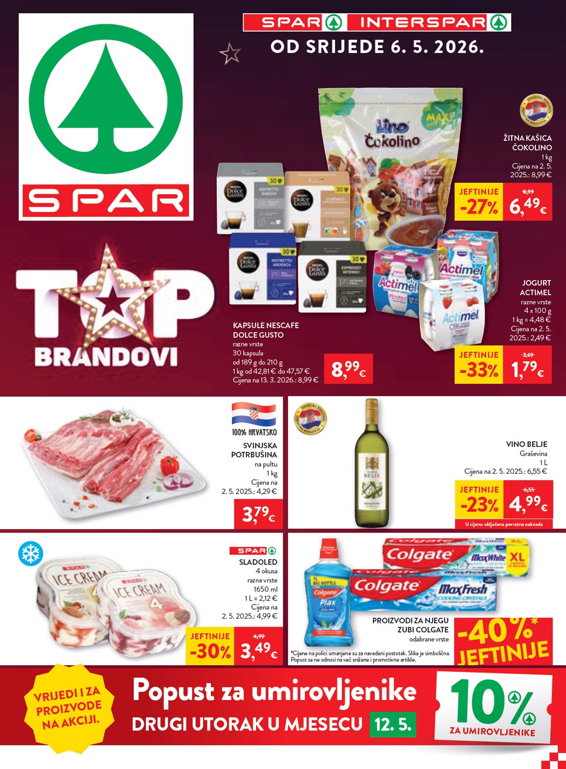 spar - Budući SPAR letak vrijedi od srijede 06.05.2026 do utorka 12.05.2026