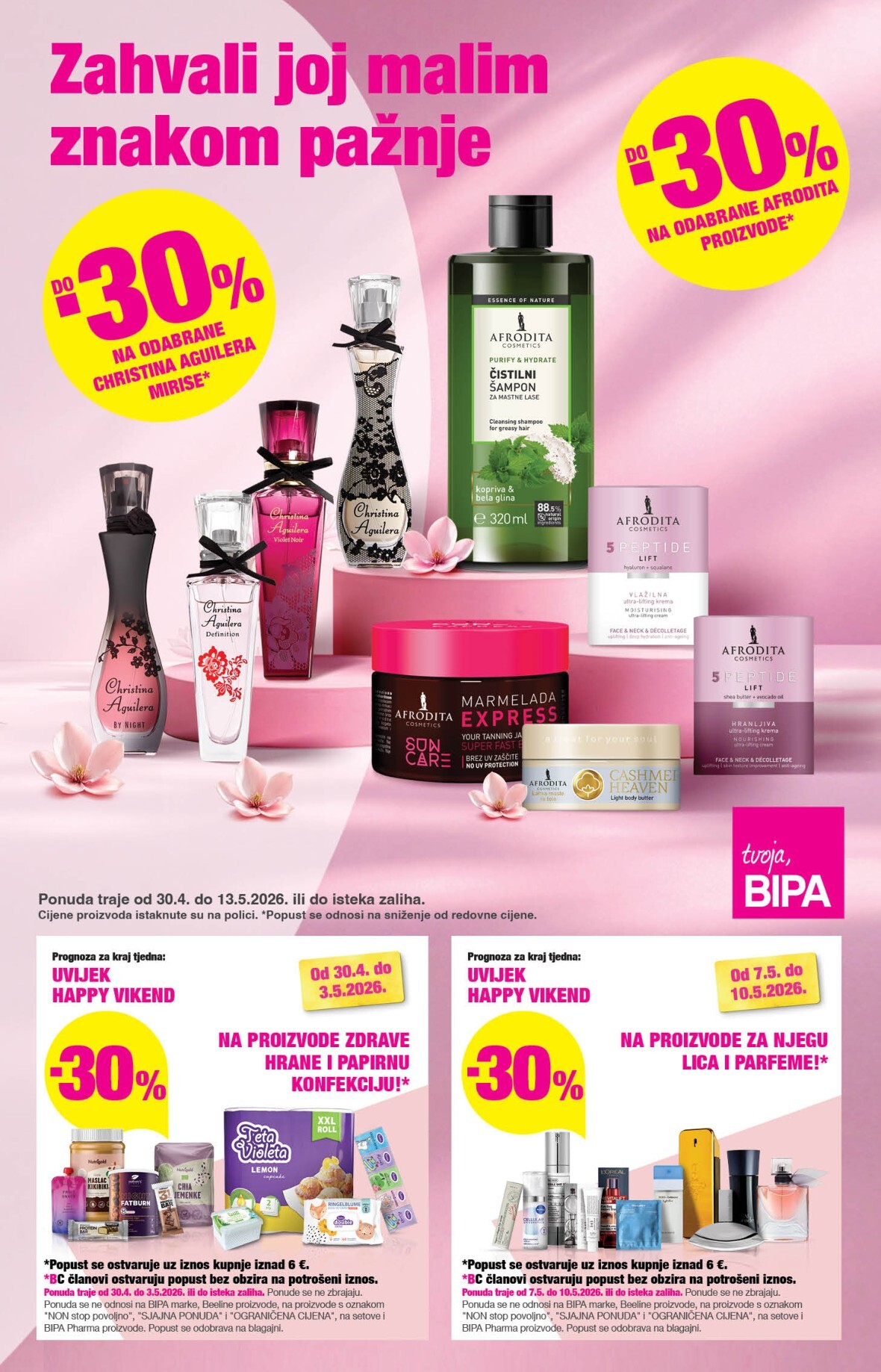 bipa - Aktualni BIPA katalog vrijedi od četvrtka 30.04.2026 do srijede 13.05.2026