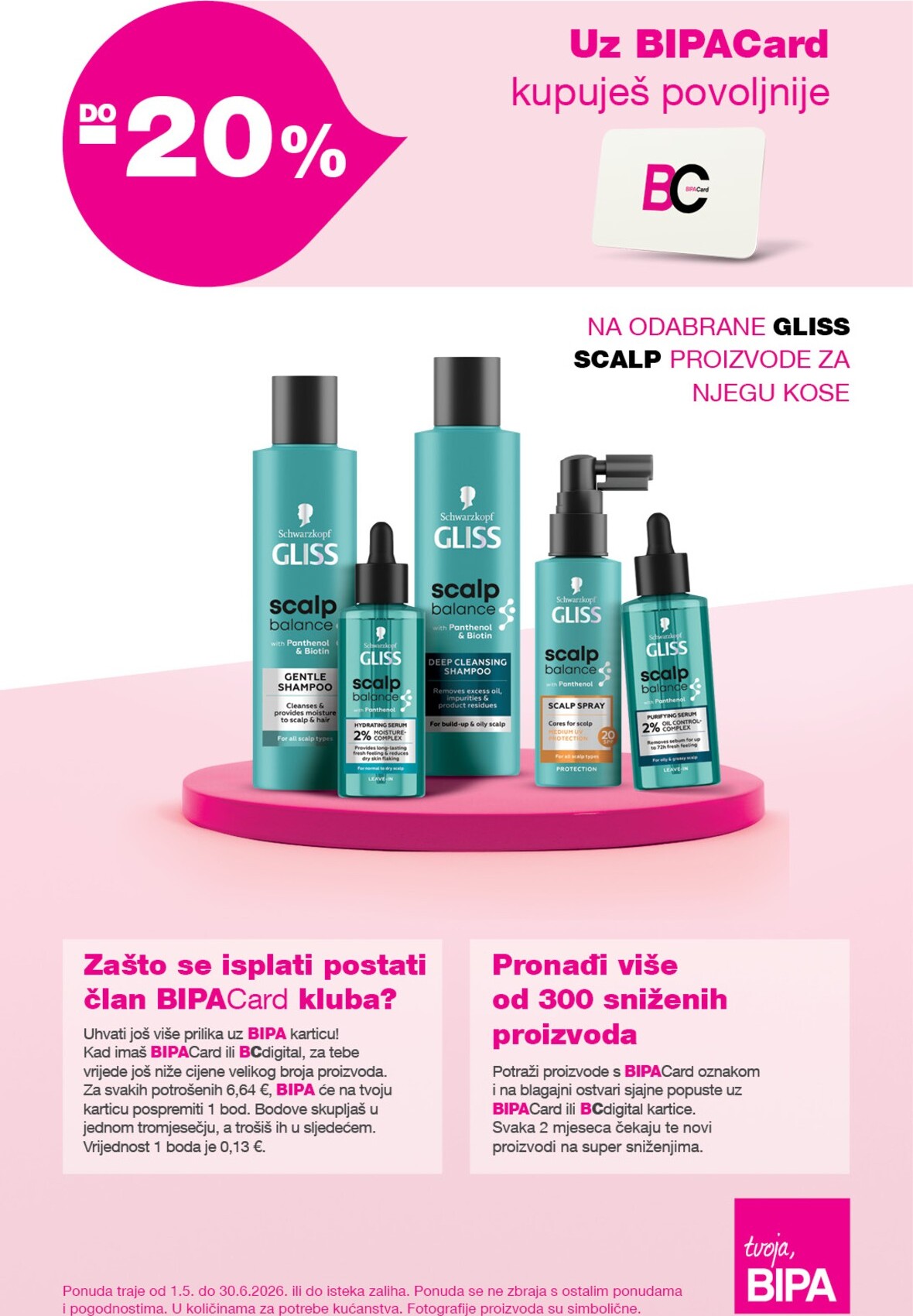 bipa - Aktualni BIPACard letak katalog vrijedi od petka 01.05.2026 do utorka 30.06.2026 - page: 1