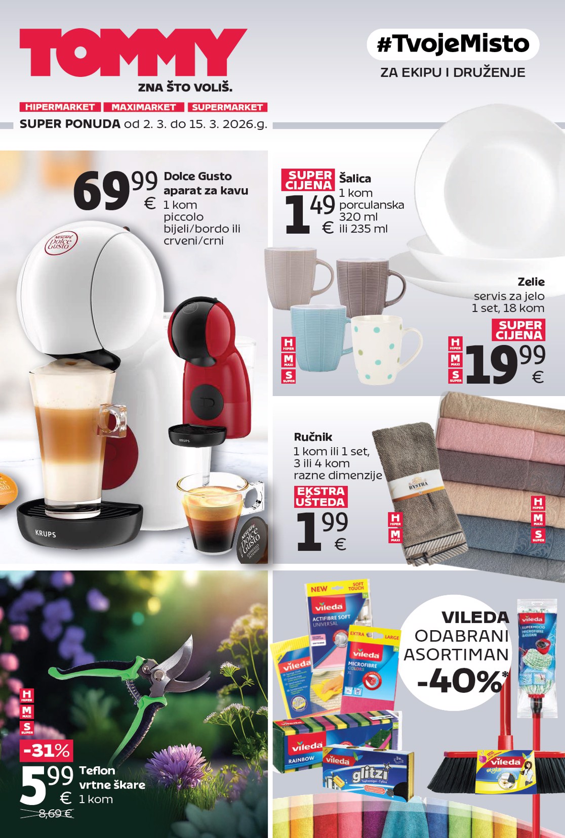 tommy - Prelistajte katalog Tommy - Super ponuda za vrt i proljeće, vrijedi od 02.03.2026 do 15.03.2026