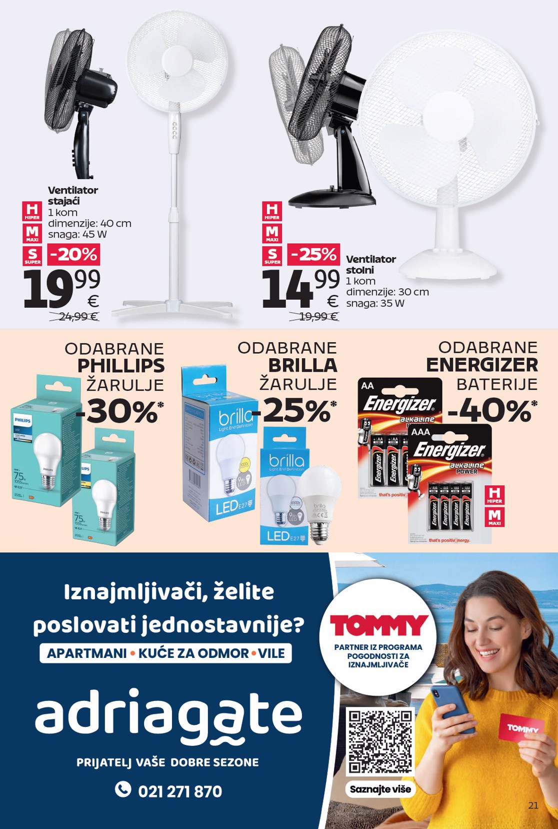 tommy - Aktualni Tommy - Super ponuda za apartmane katalog vrijedi od ponedjeljka 13.04.2026 do nedjelje 26.04.2026 - page: 21