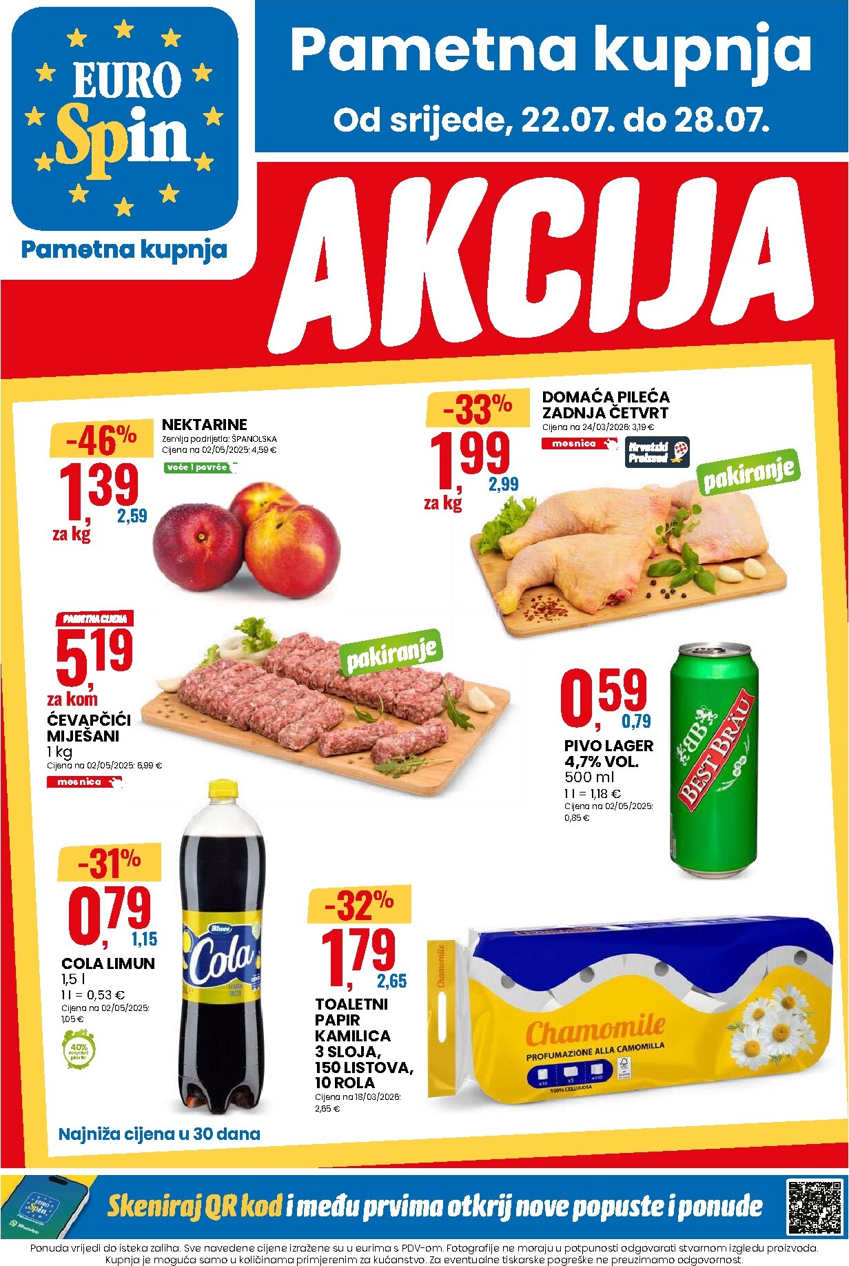 eurospin - Novi Eurospin katalog od srijede, 22.07.2026 do utorka, 28.07.2026